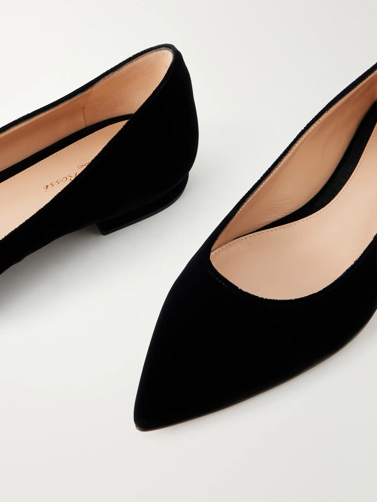 Gianvito Velvet Ballet Flats