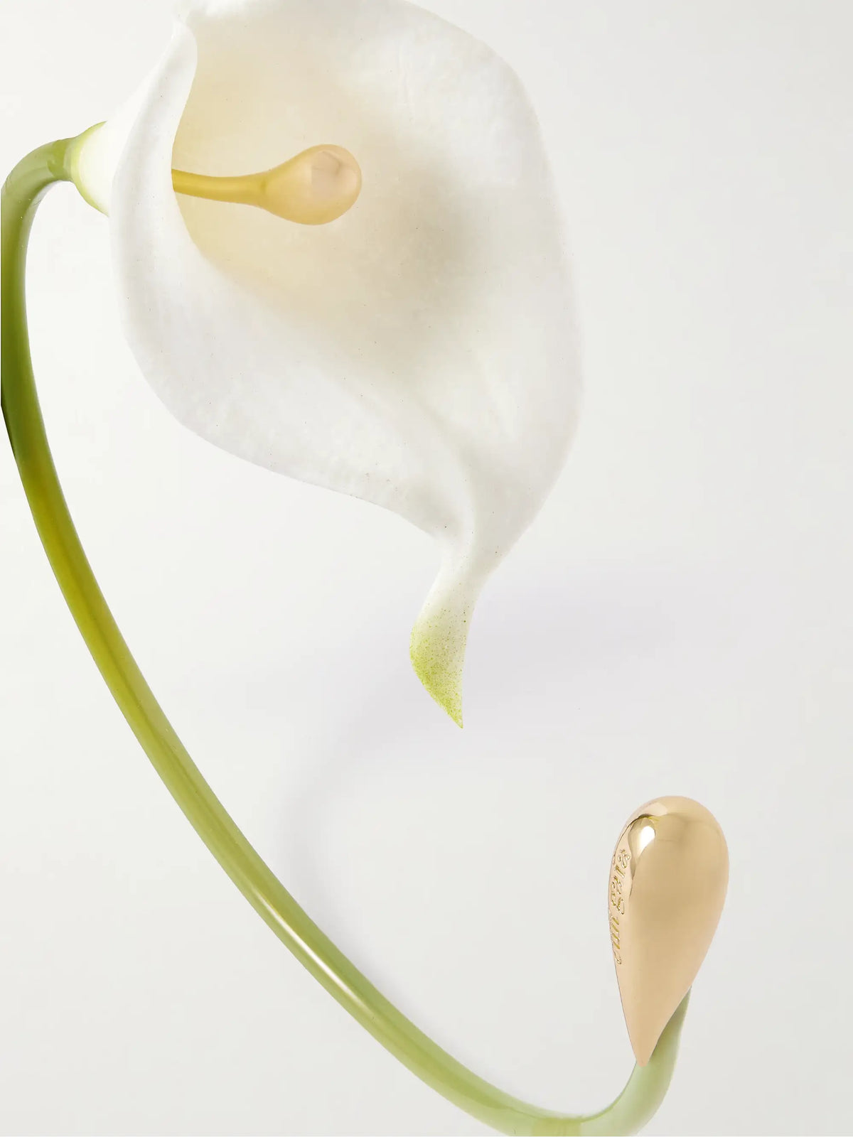 Calla Vine Tpu And Gold-tone Choker