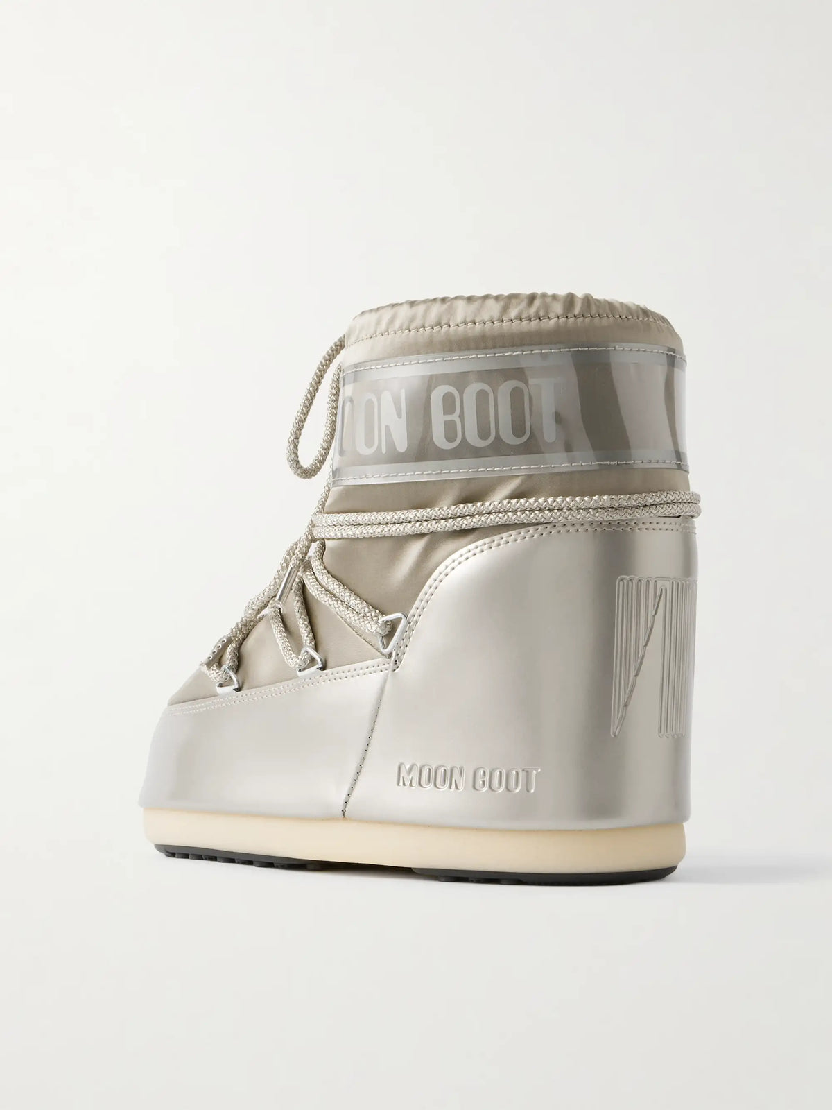 Icon Glow Glance Metallic Satin And Pvc Snow Boots