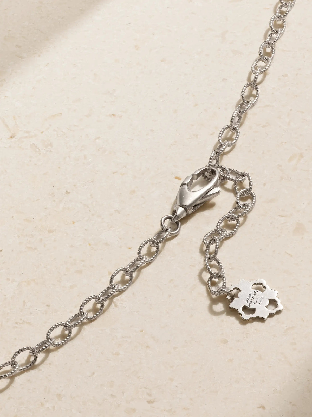 Blossom Sterling Silver And Gold-plated, Jasper And Diamond Necklace