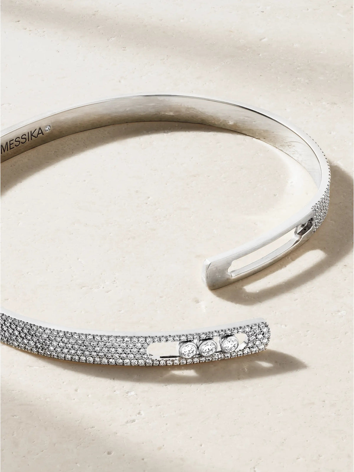 Move Noa 18-karat White Gold Diamond Bangle