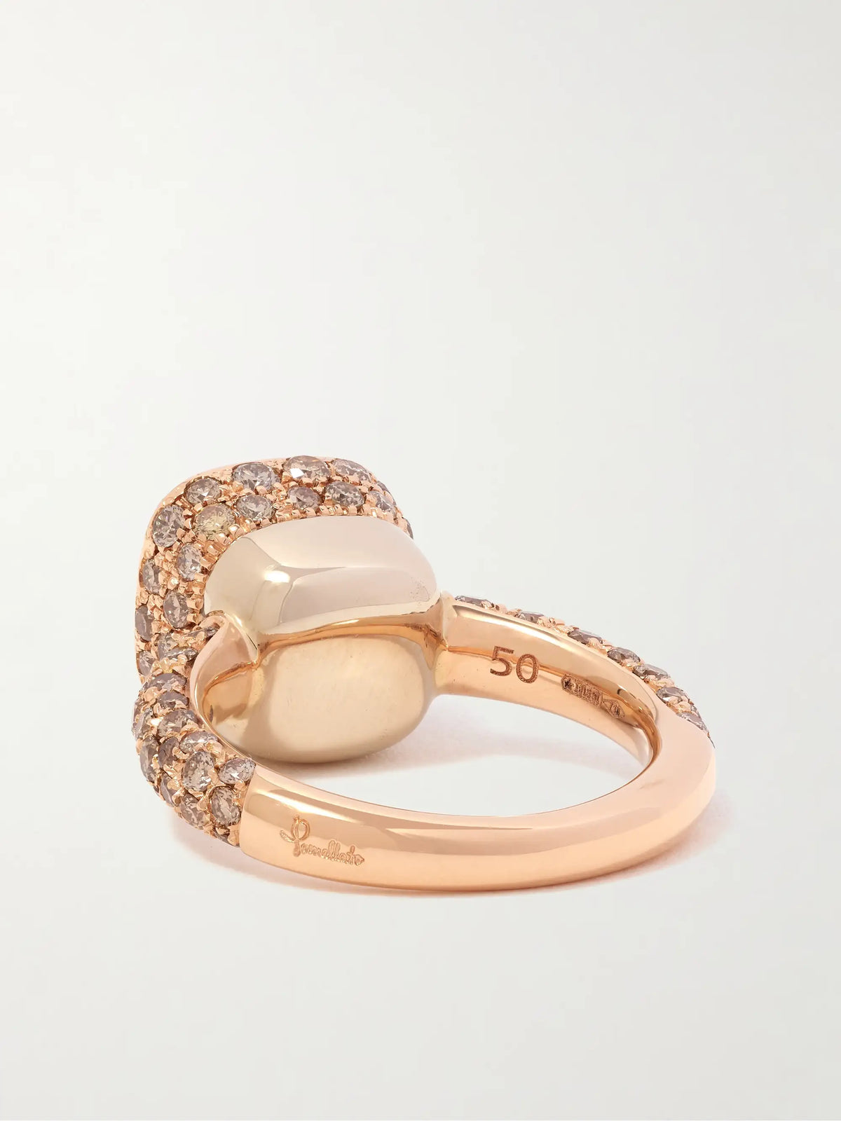 Nudo Solitaire Classic 18-karat Rose And White Gold Diamond Ring