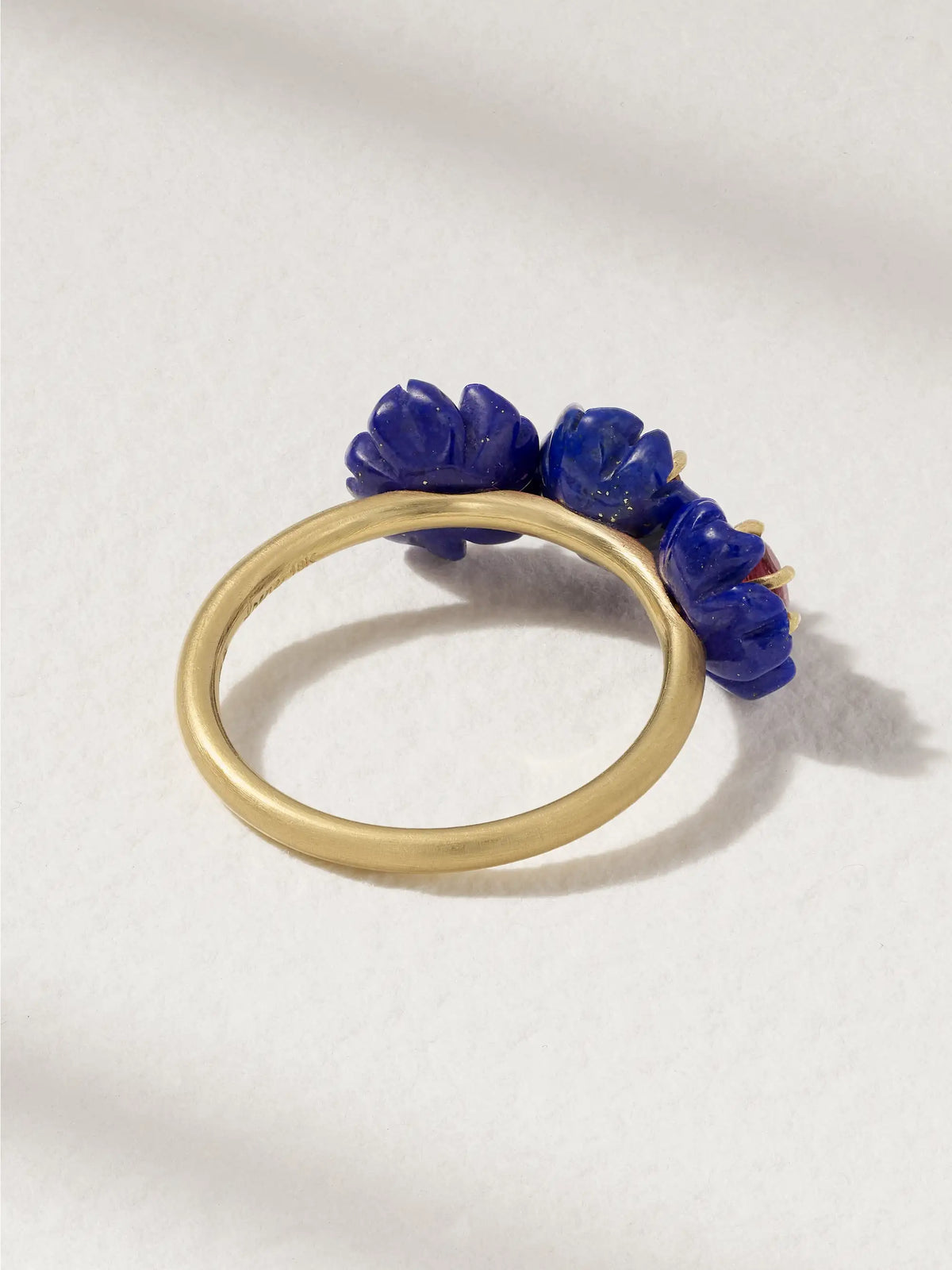 Botanical 18-karat, Lapis Lazuli And Tourmaline Ring