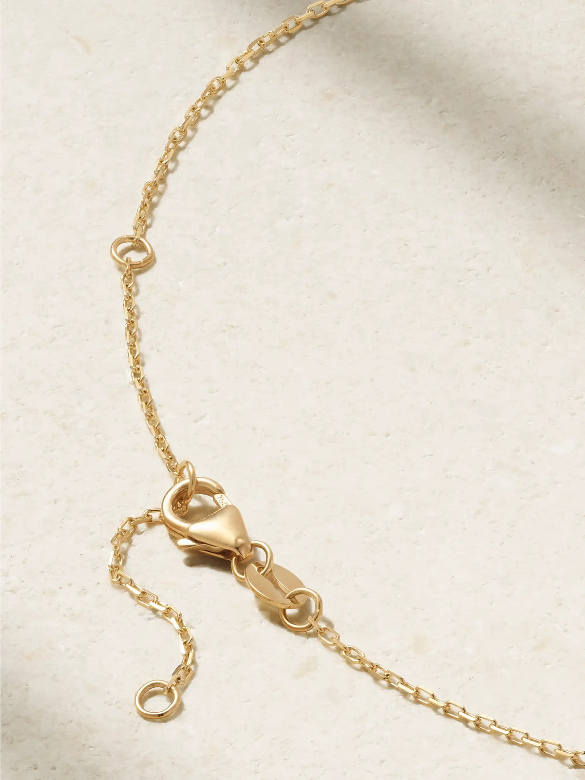 FoundRae Initial 18-karat Gold Diamond Necklace