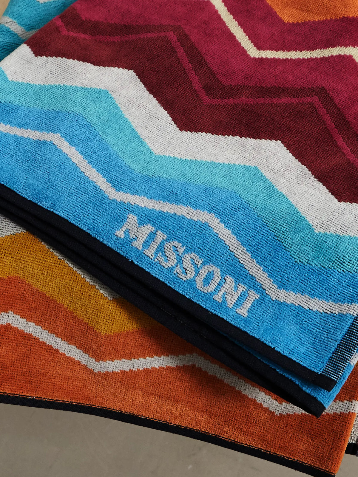 Hugo Striped Cotton-terry Towel