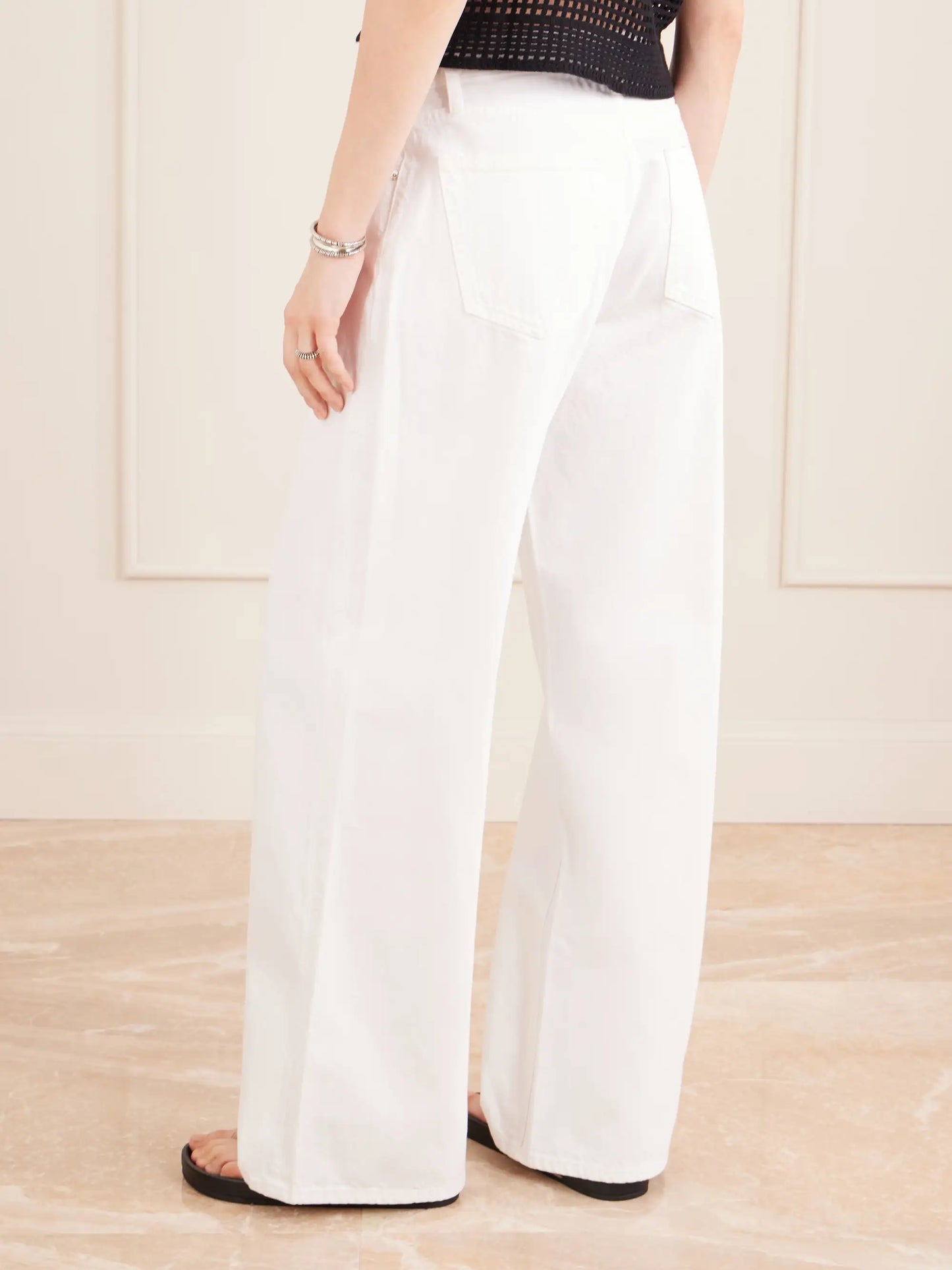 Low Slung Relaxed Wide High-rise Wide-leg Jeans