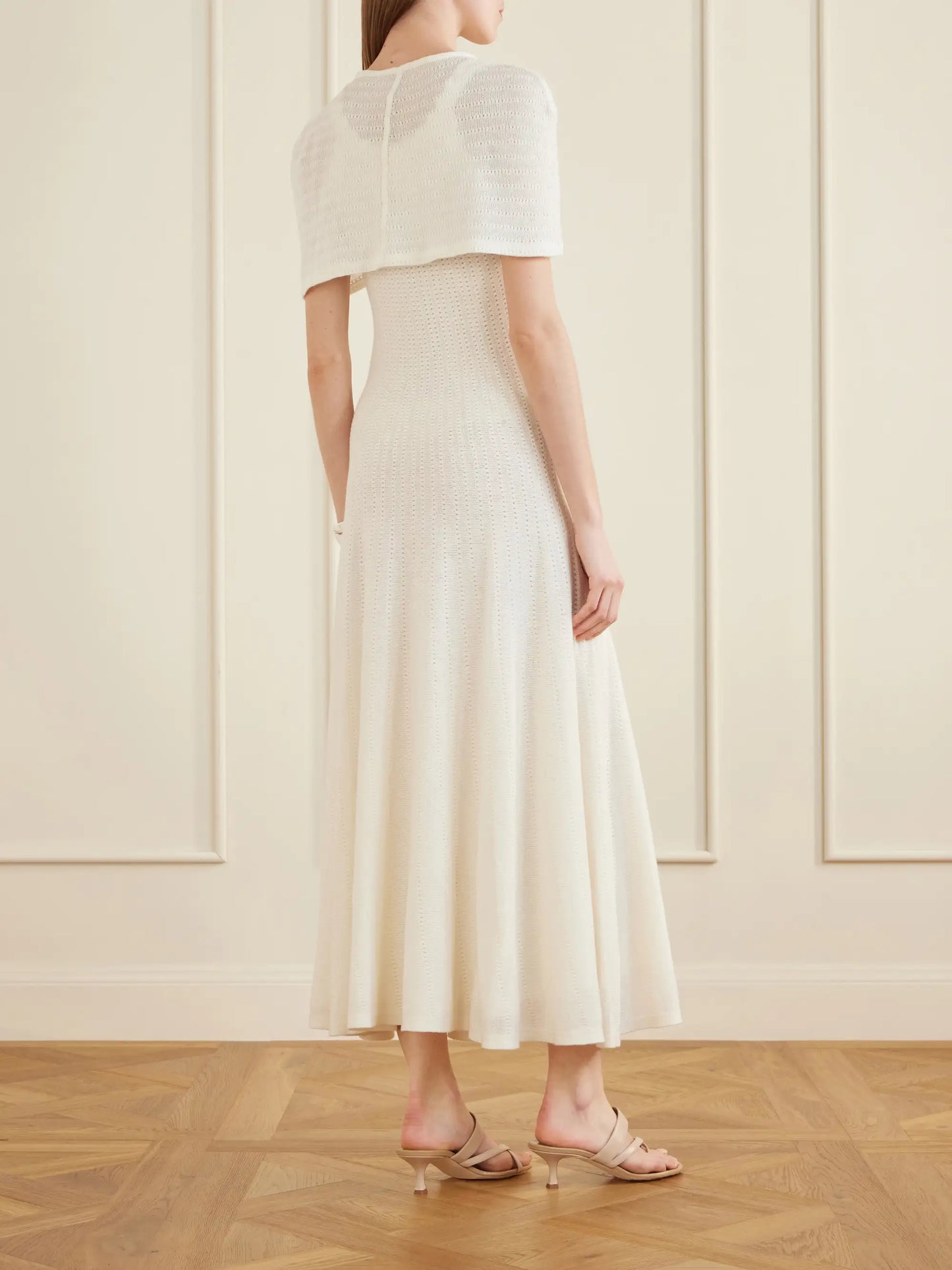 Cordelia Crocheted Cotton, Silk And Cashmere-blend Maxi Dress