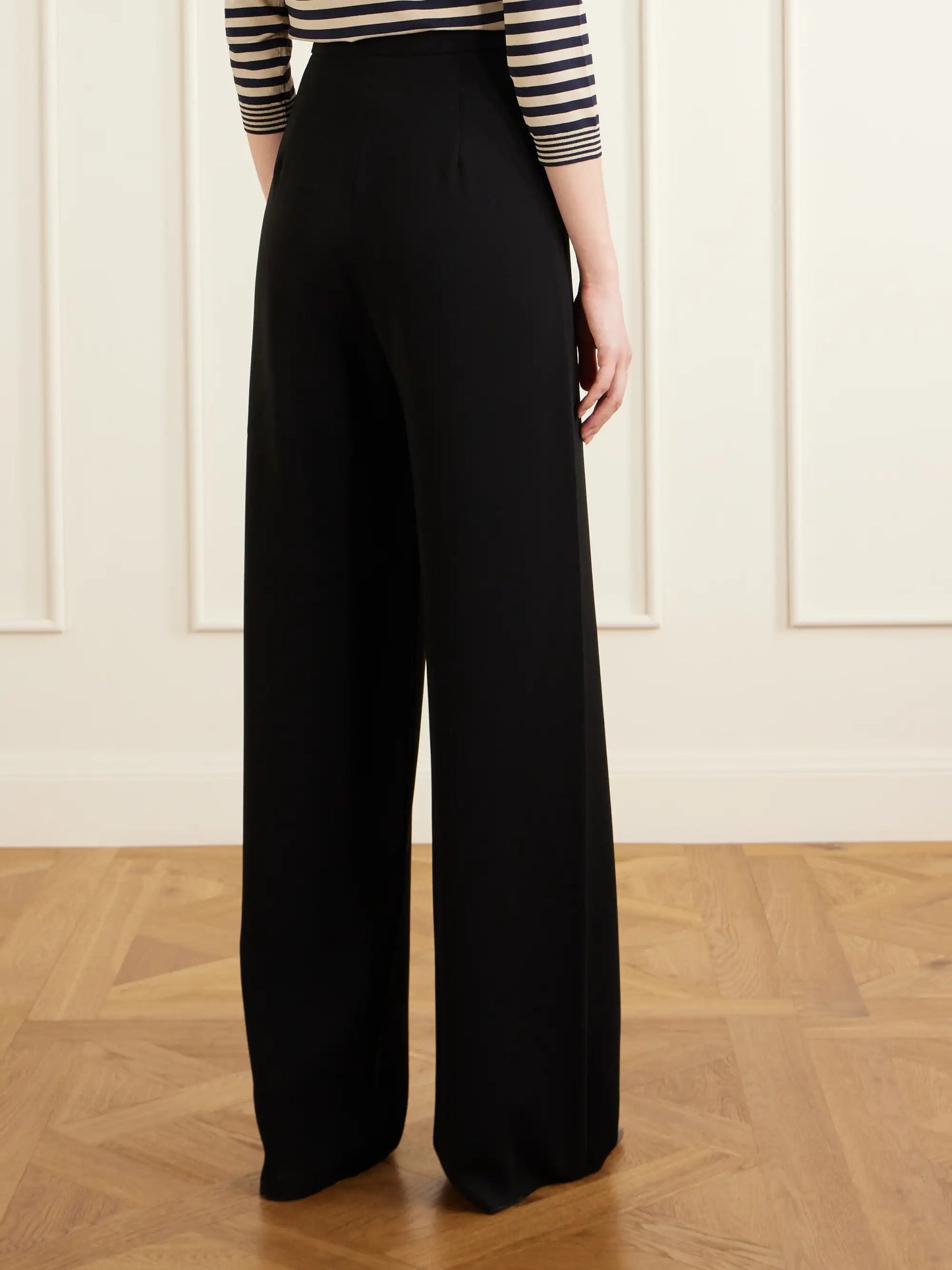 Crepe Wide-leg Pants