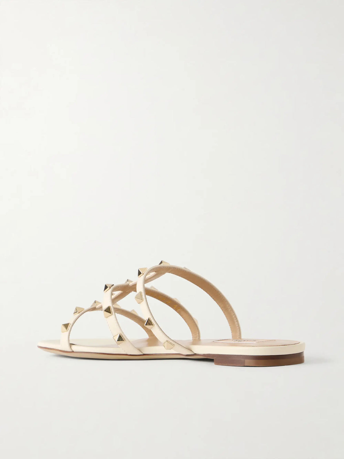 Rockstud Embellished Leather Sandals