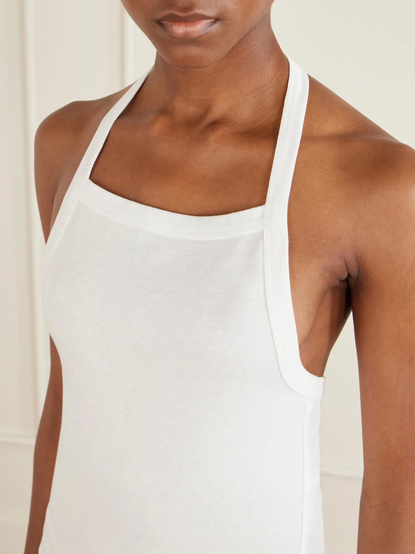 Clovis Cotton Jersey Halterneck Tank