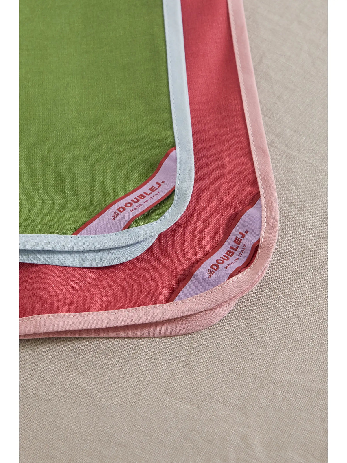 Set Of Four Large Linen Napkins