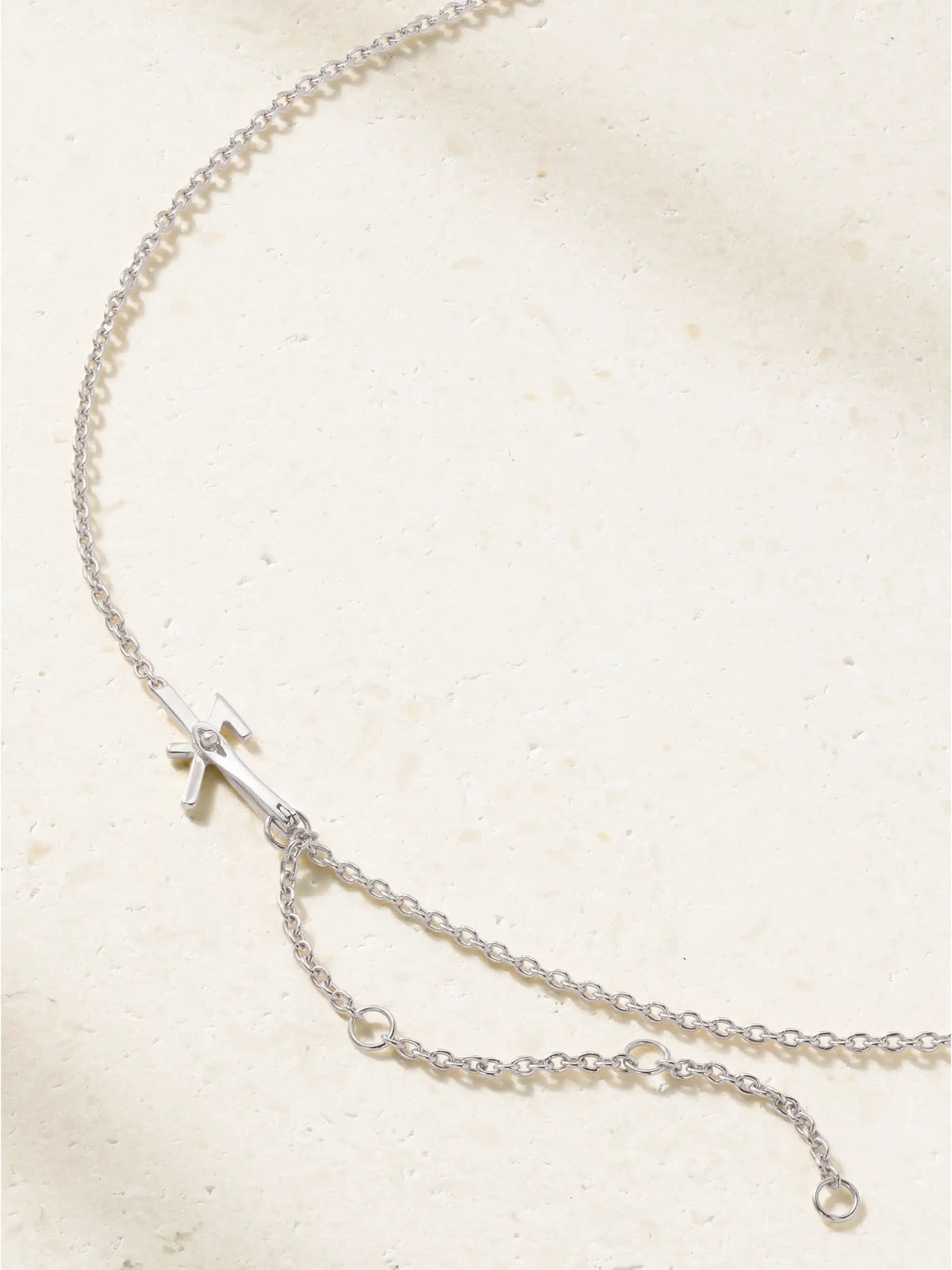 Nikos Koulis 18-karat White Gold Diamond Necklace