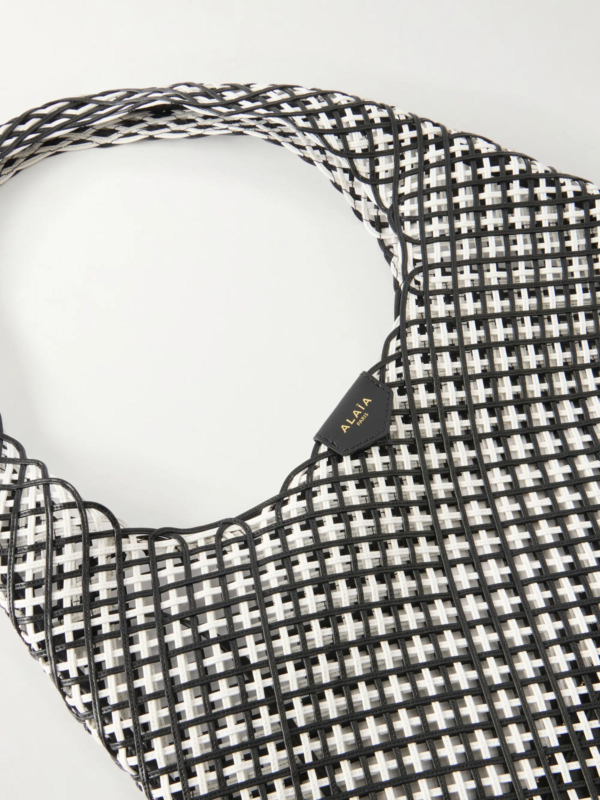 Woven Leather Hobo Shoulder Bag