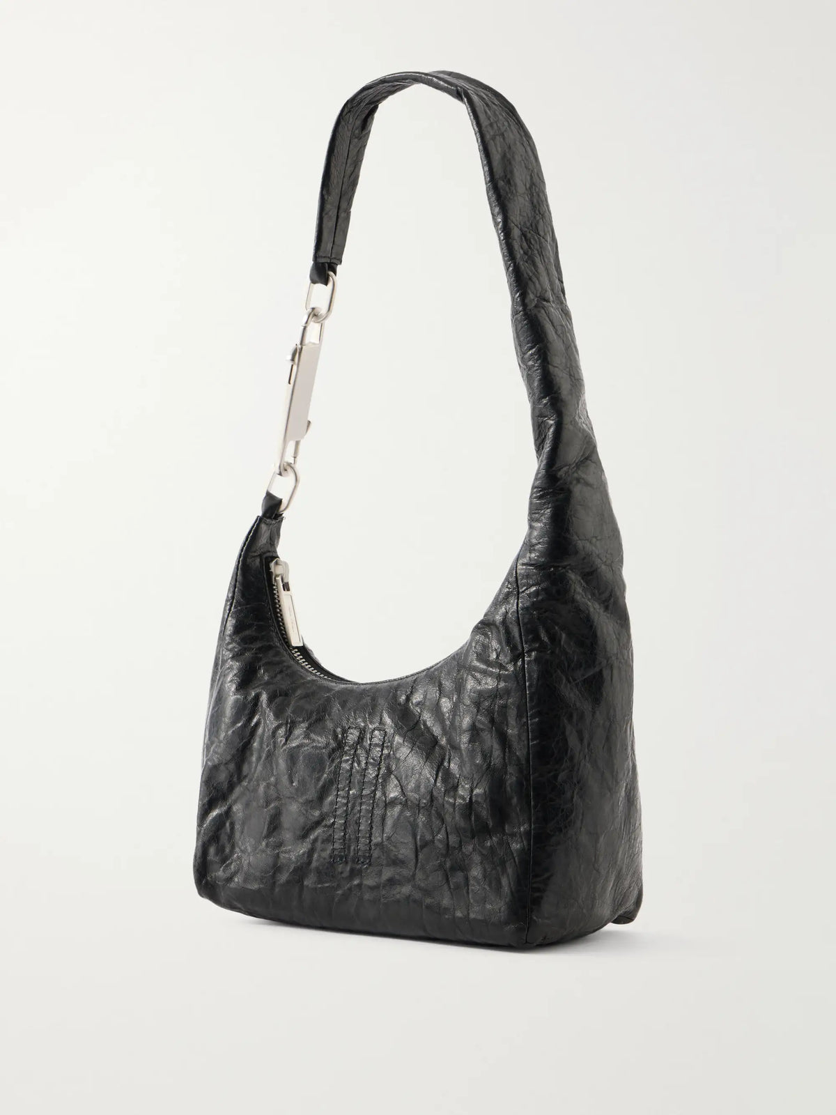 Disco Gemini Crinkled-leather Shoulder Bag