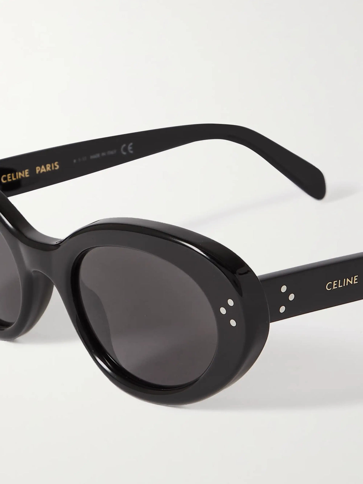 CELINE Eyewear Oval-frame Acetate Sunglasses