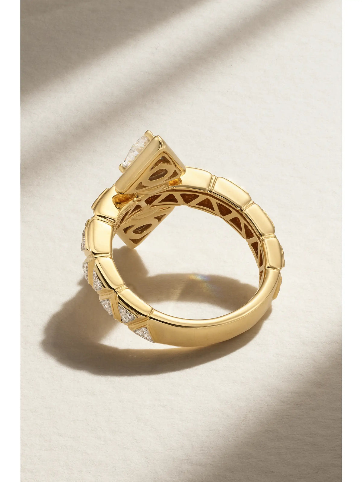 Triangoli Freccia 18-karat Gold Diamond Ring