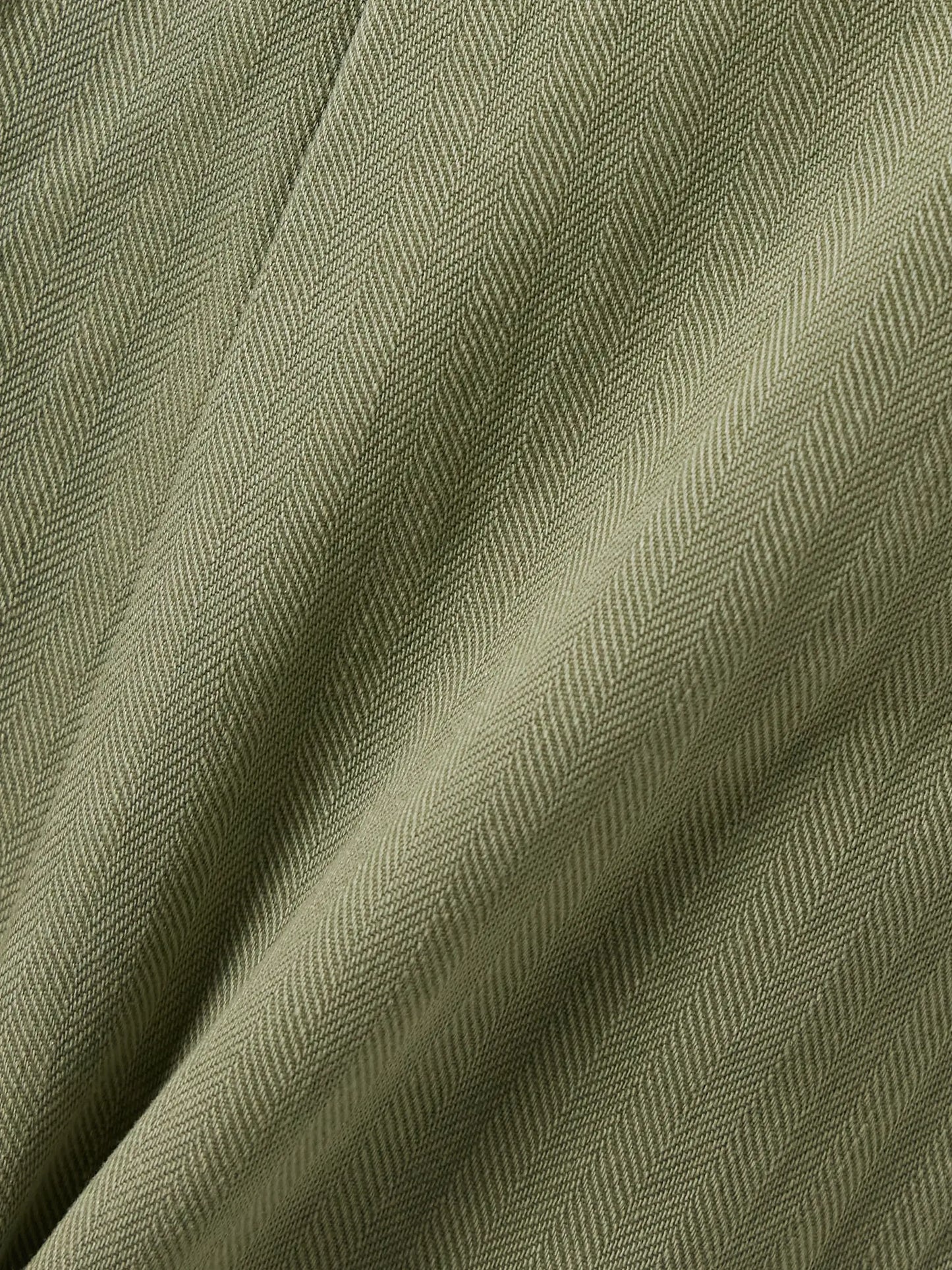 Kyle Pleated Herringone Cotton Wide-leg Pants
