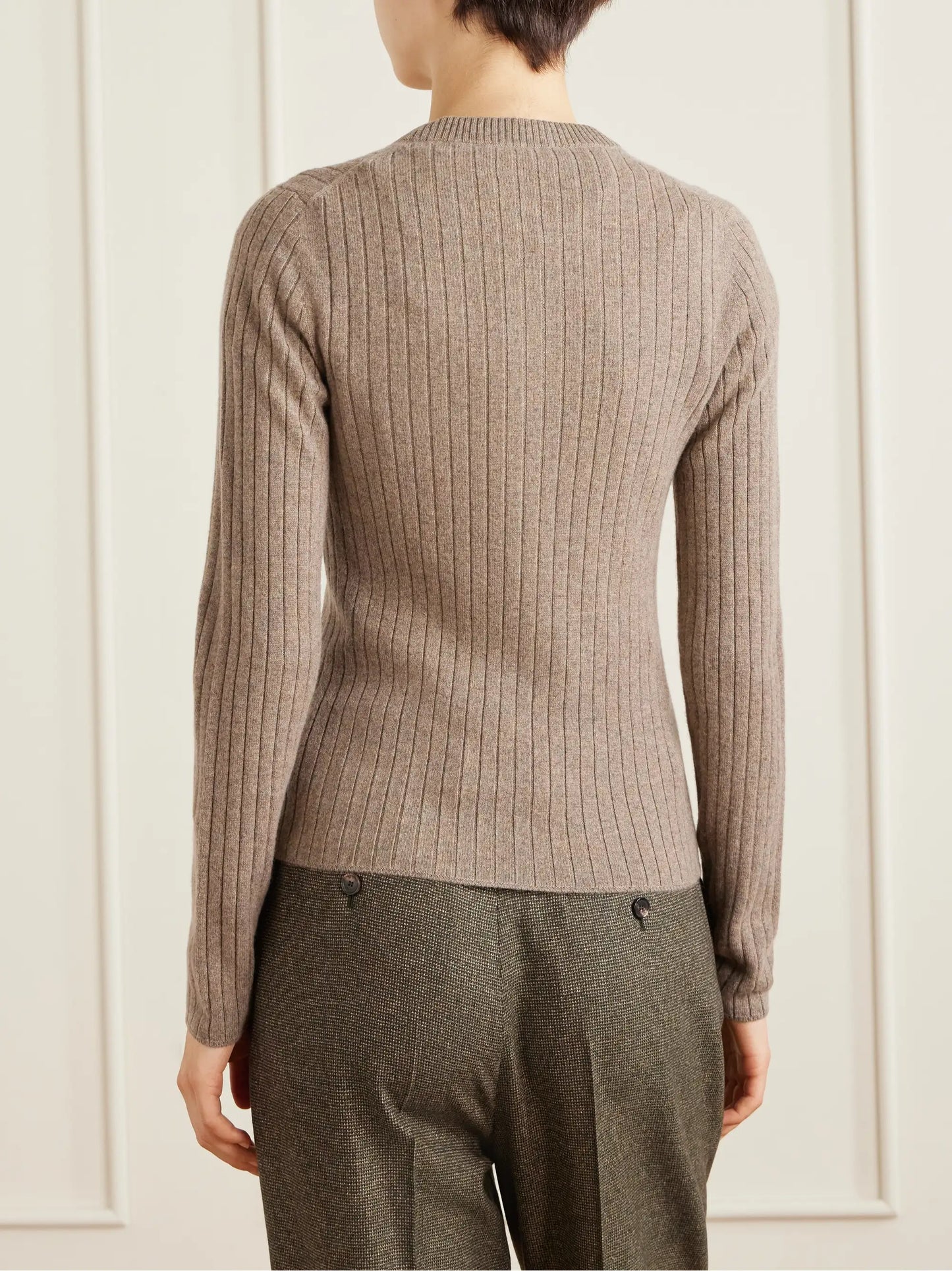 Ribbed Cashmere Cardigan