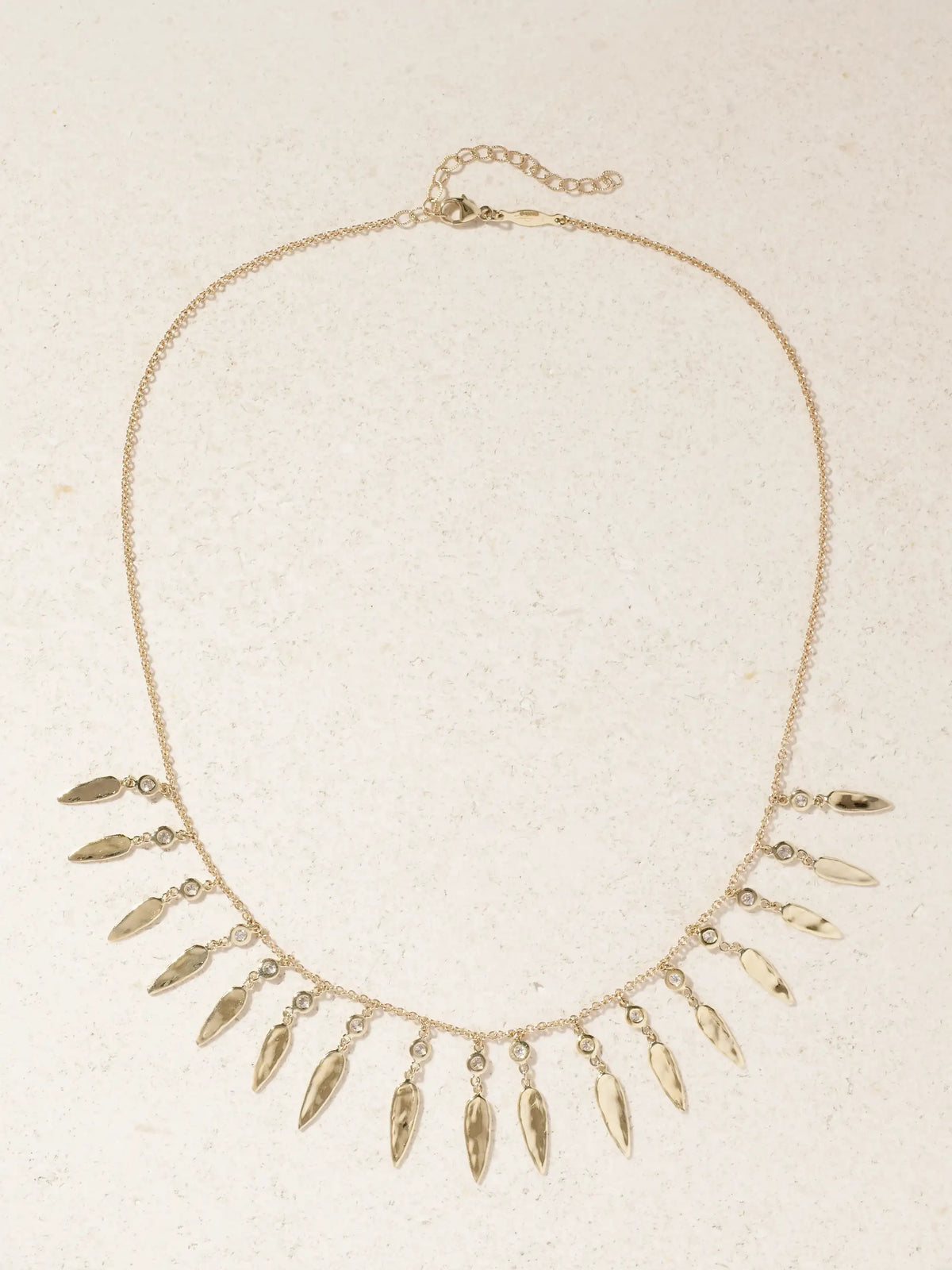 Shaker 14-karat Gold Diamond Necklace