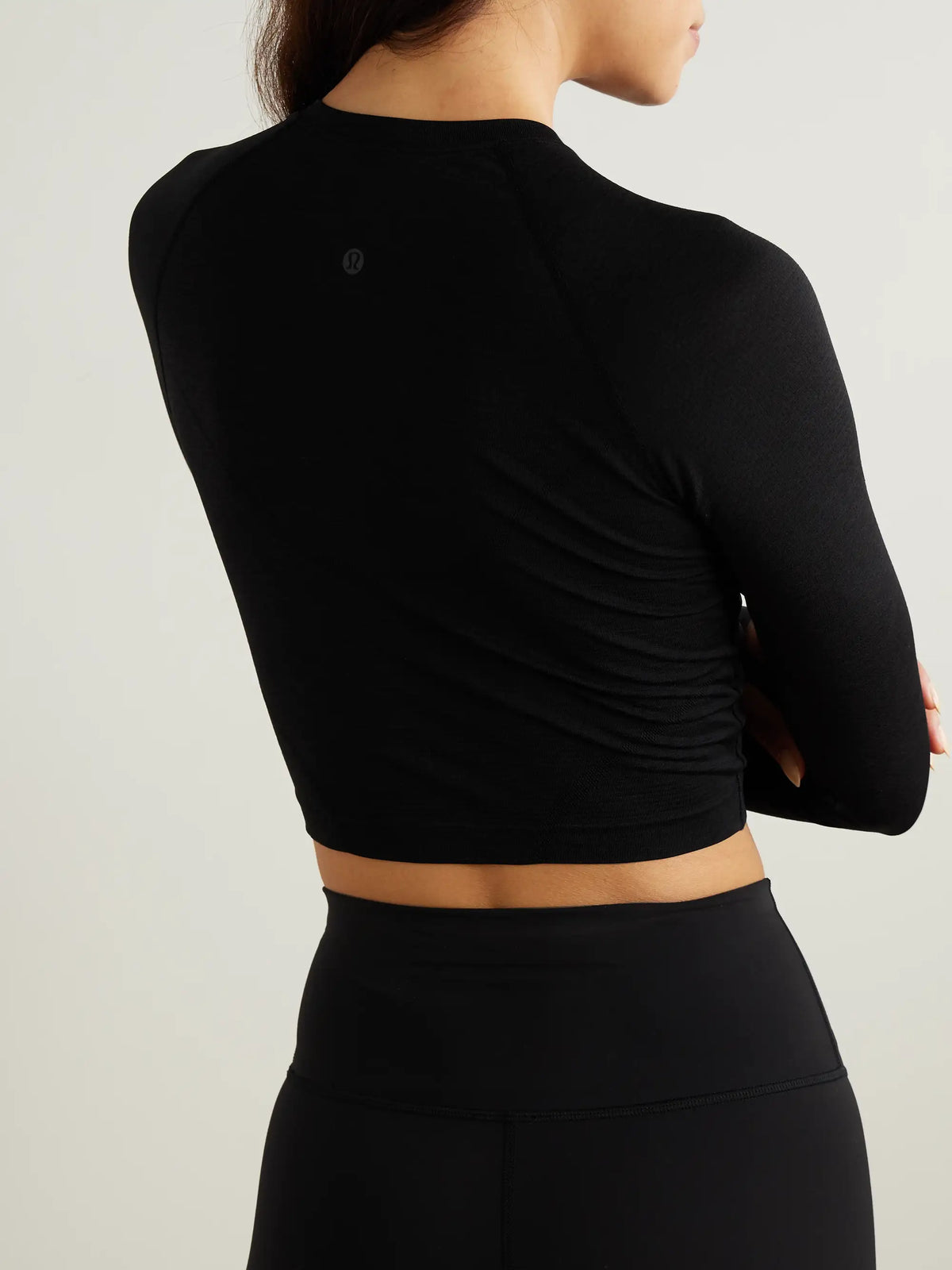 Swiftly Tech Cropped Stretch-jersey T-shirt