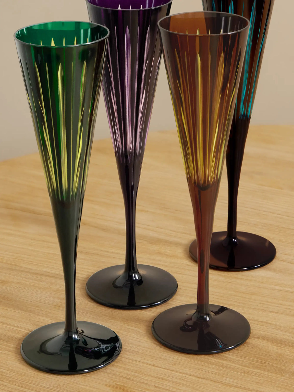 Prism Set Of Four Champagne Flutes