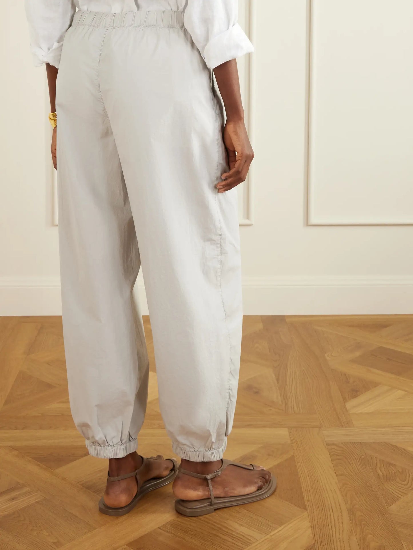 Cotton-blend Poplin Balloon Pants