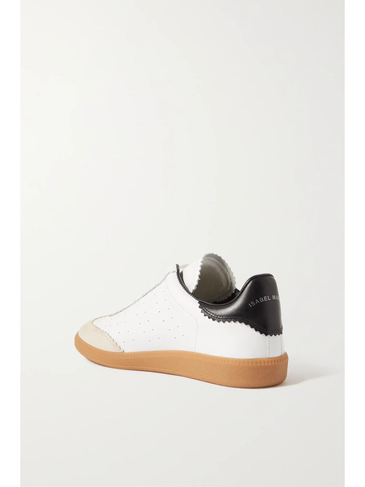 Bryce Suede-trimmed Perforated Leather Sneakers