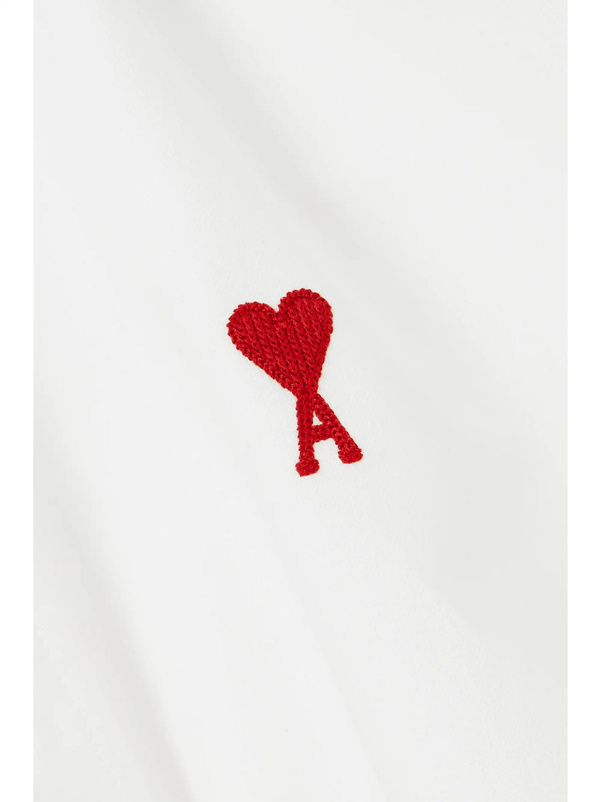 AMI PARIS Adc Embroidered Cotton Oxford Shirt