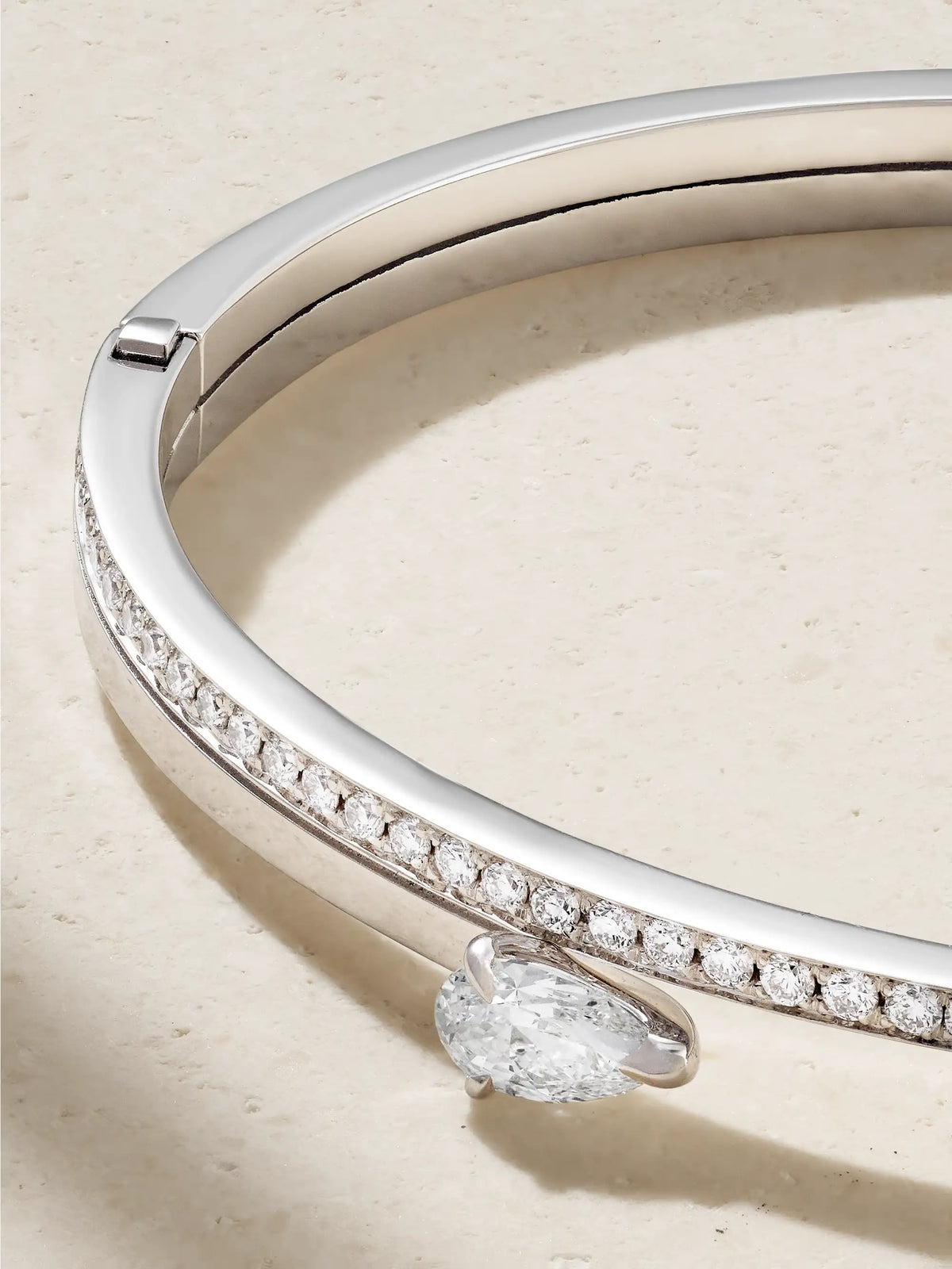 Serti Sur Vide 18-karat White Gold Diamond Bracelet