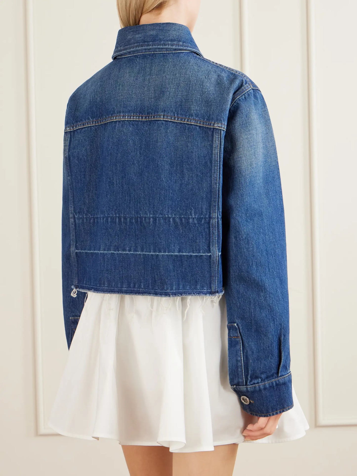 Raw Edge Denim Jacket