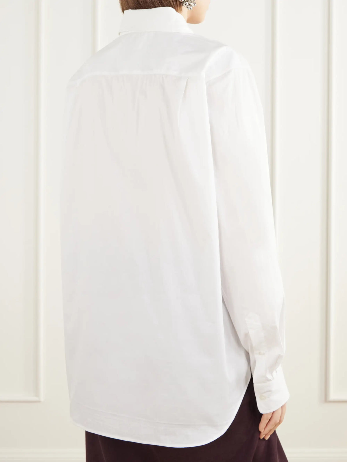 Dries Van Noten Floral-embroidered Cotton-poplin Shirt