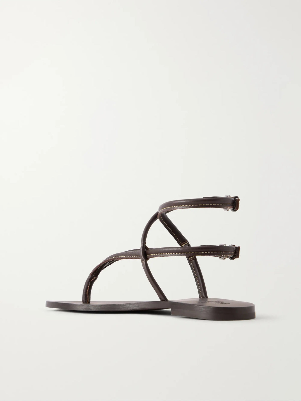 Brunello Cucinelli Leather Thong Sandals