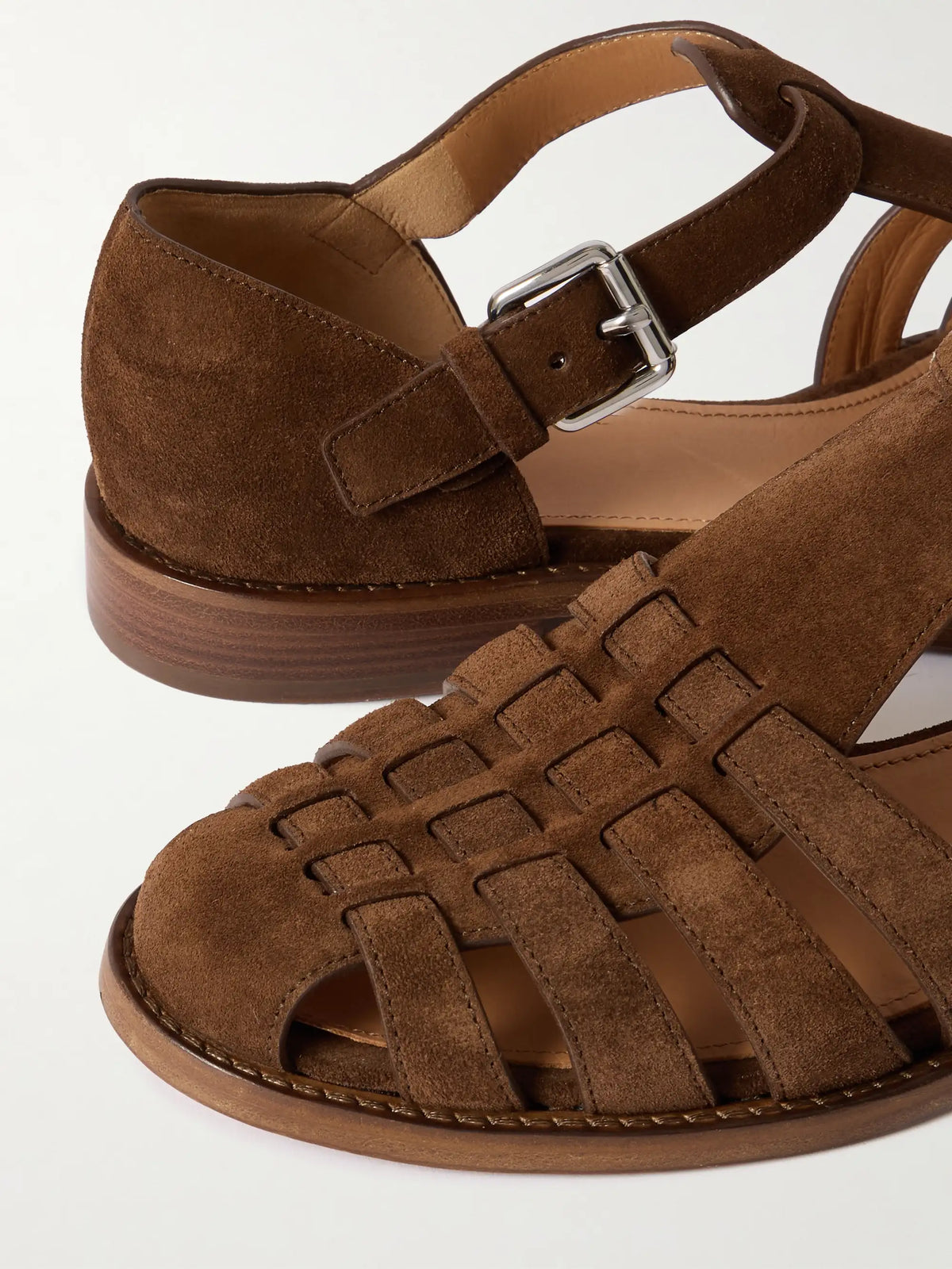 Kelsey Woven Suede Sandals