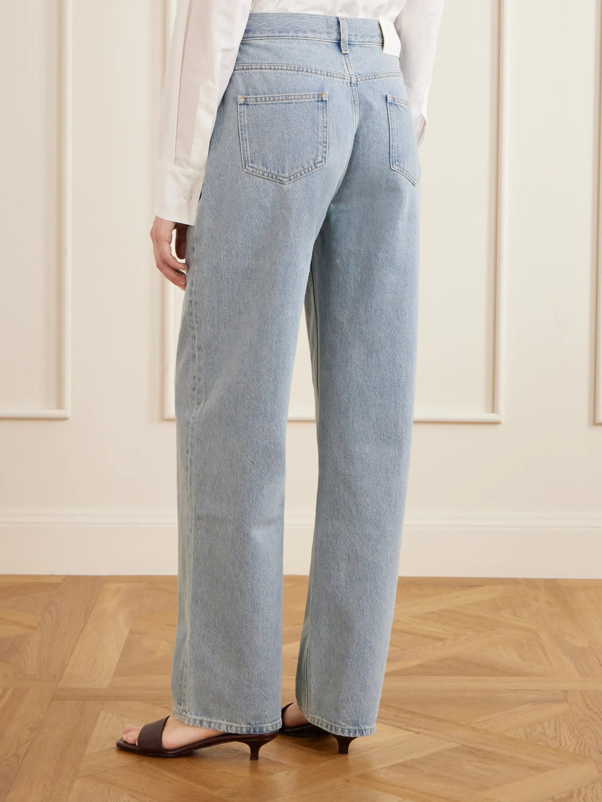 Loulou de Saison Samur Organic High-rise Straight-leg Jeans
