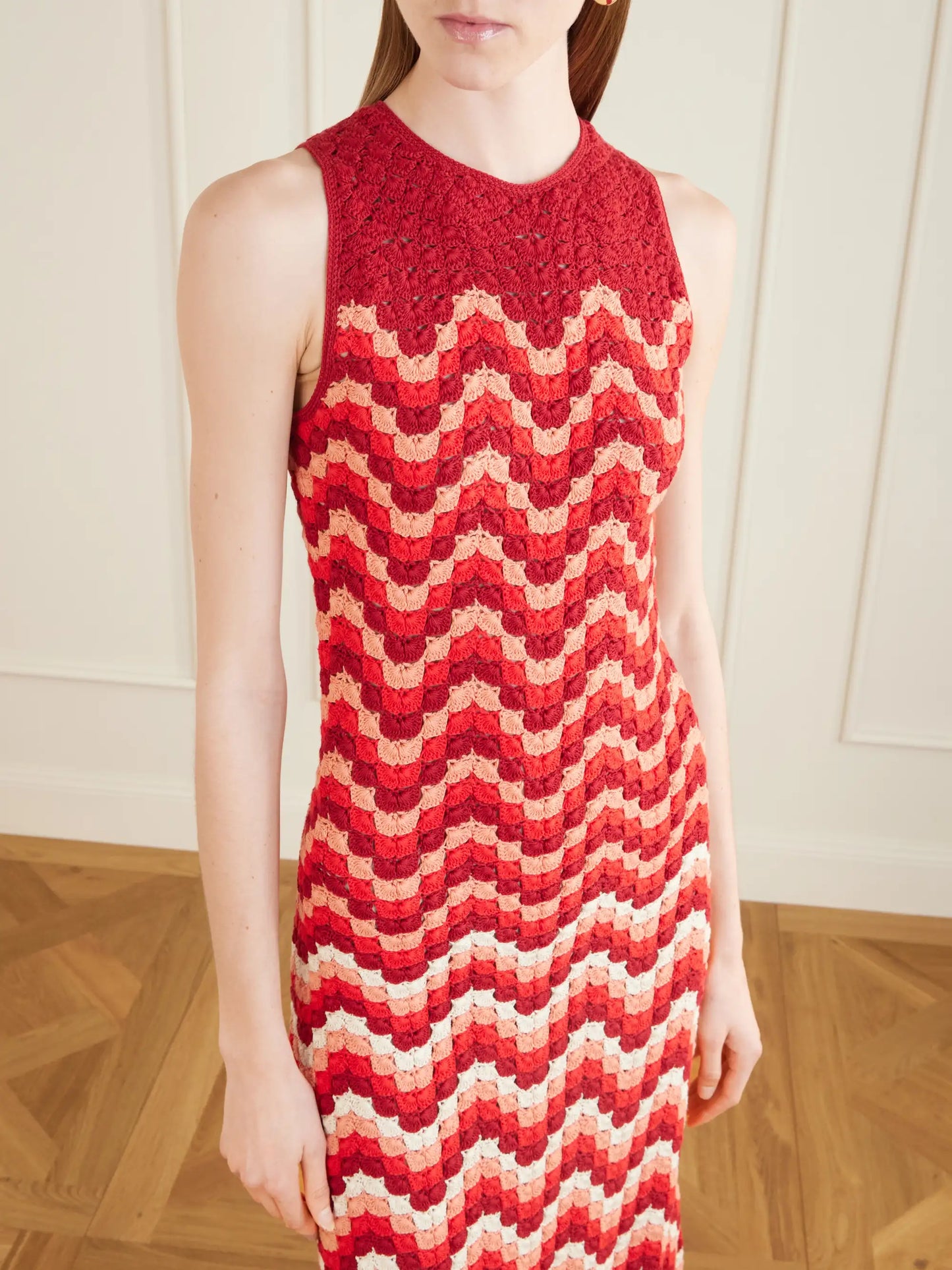 Cuenca Scalloped Crocheted Cotton Maxi Dress