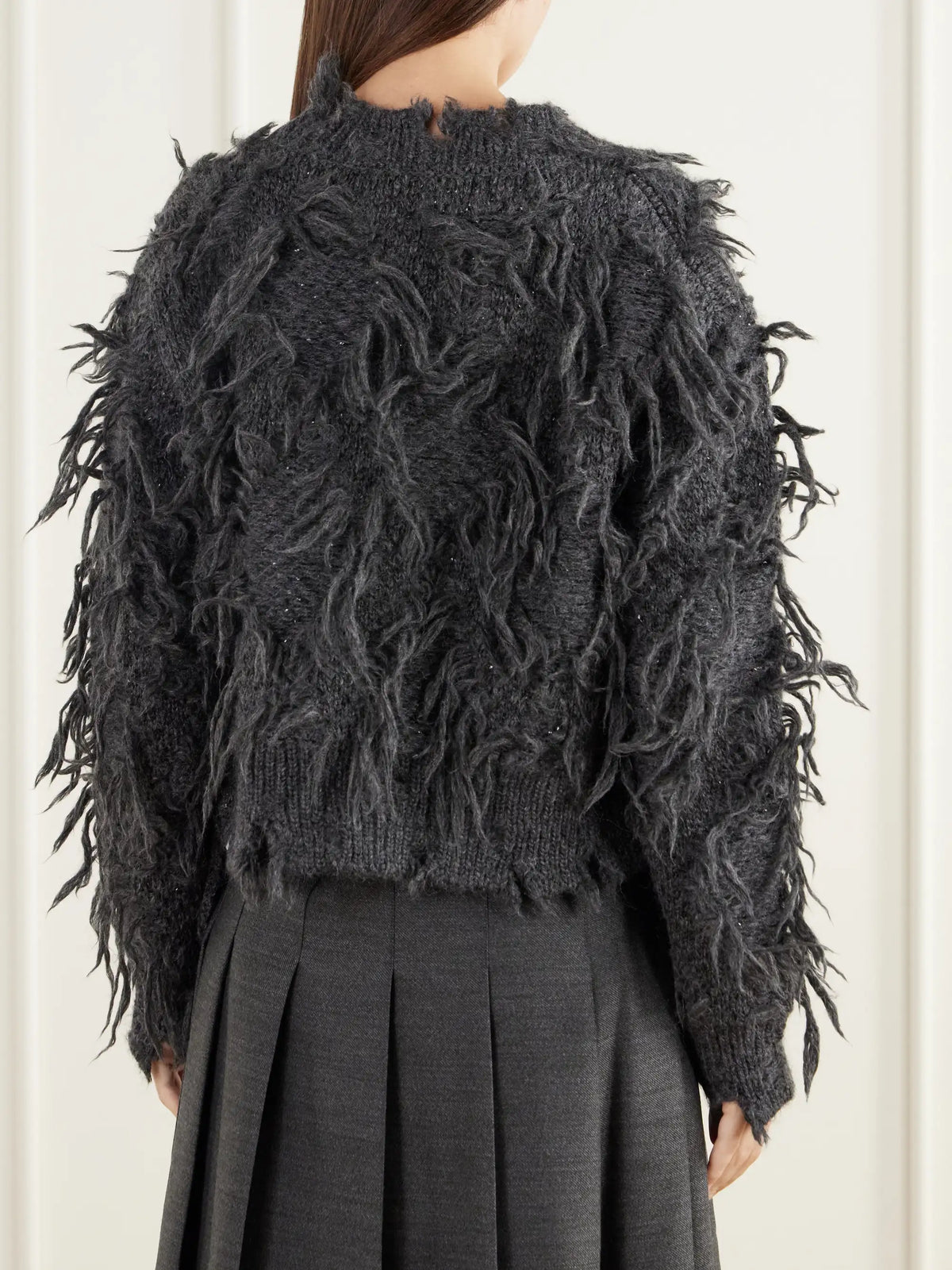 Junya Watanabe Distressed Wool-blend Sweater