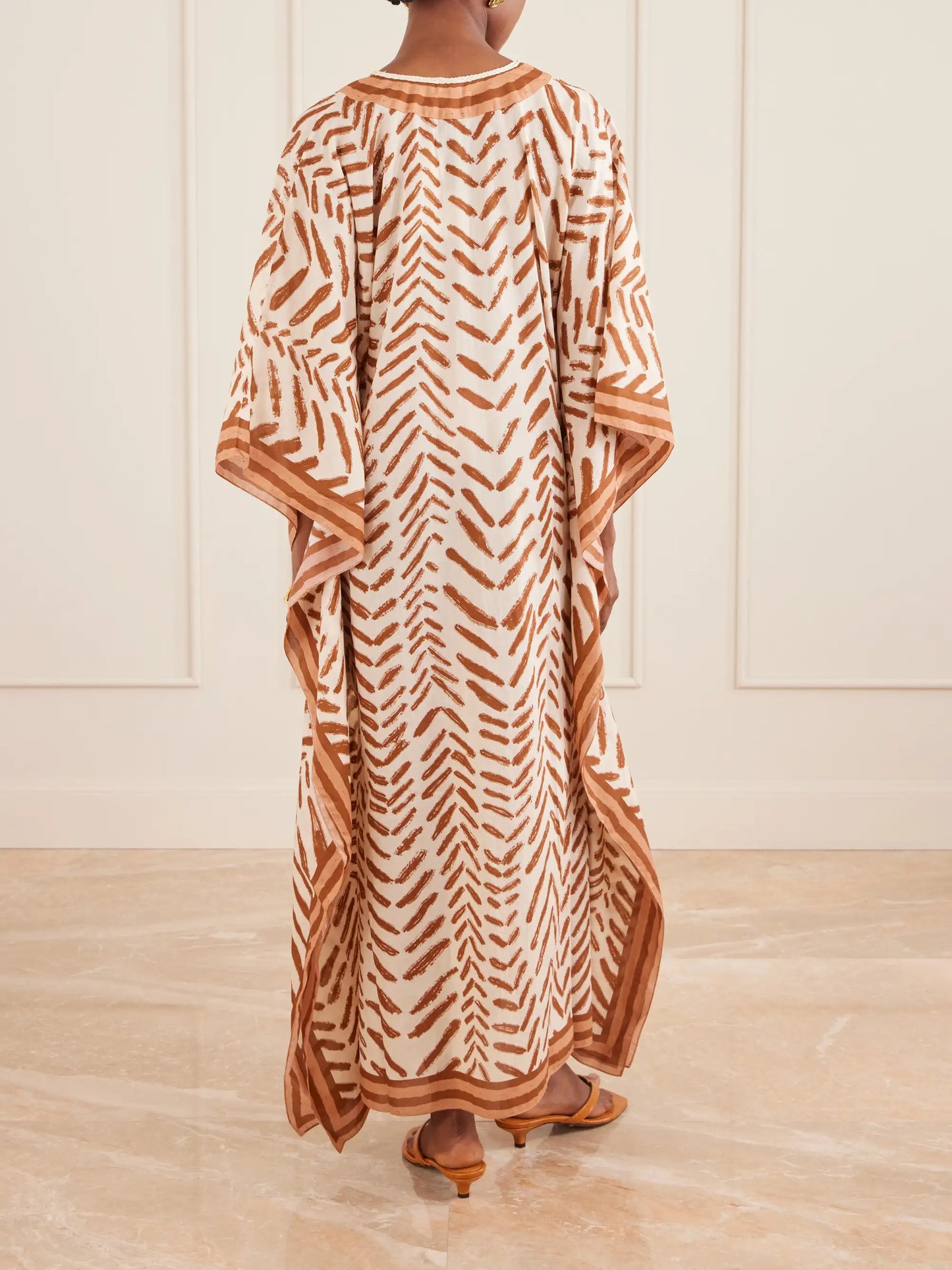 The Secret Of The Sun Printed Cotton Kaftan