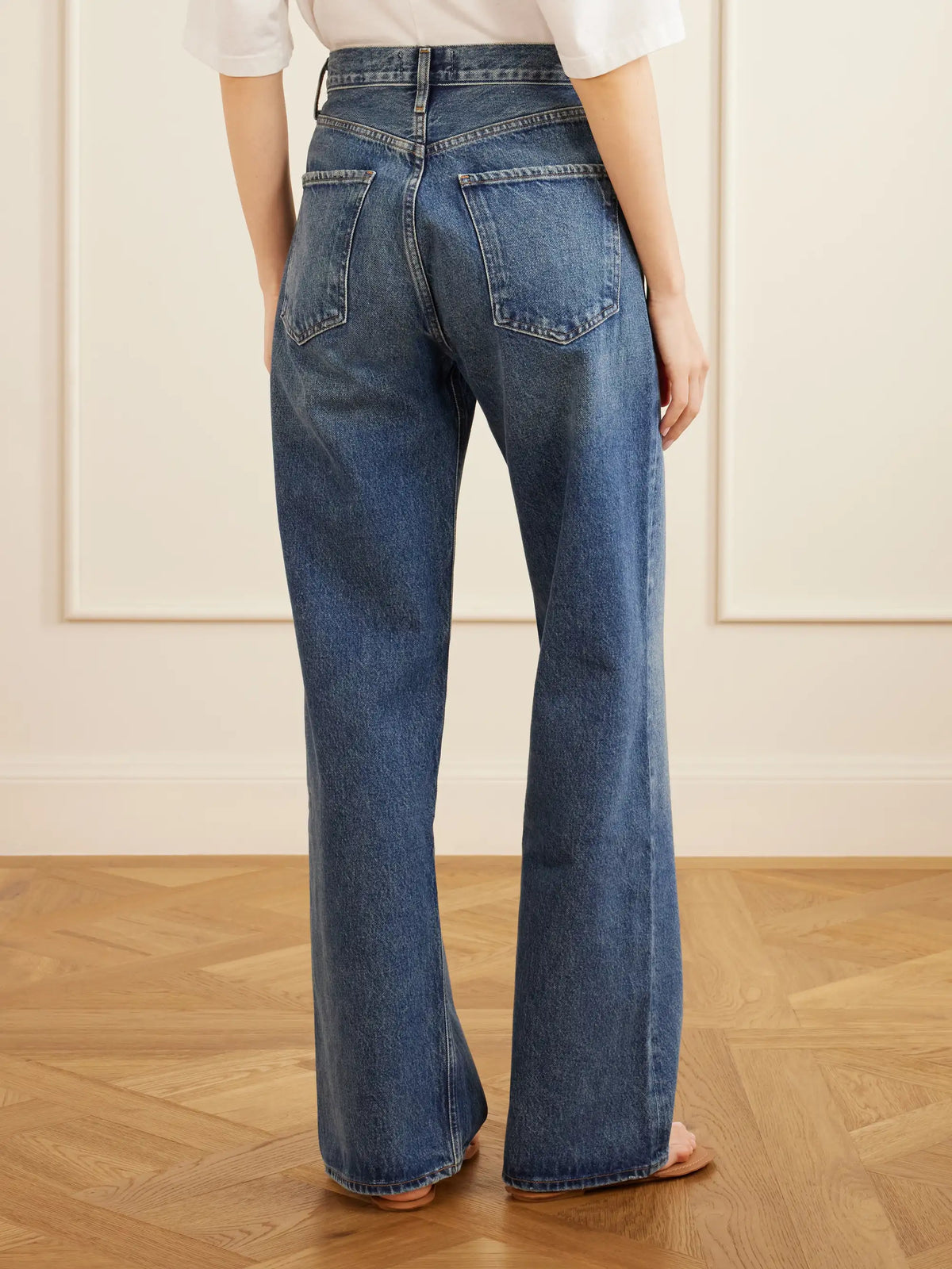 AGOLDE Ren Long High-rise Wide-leg Jeans