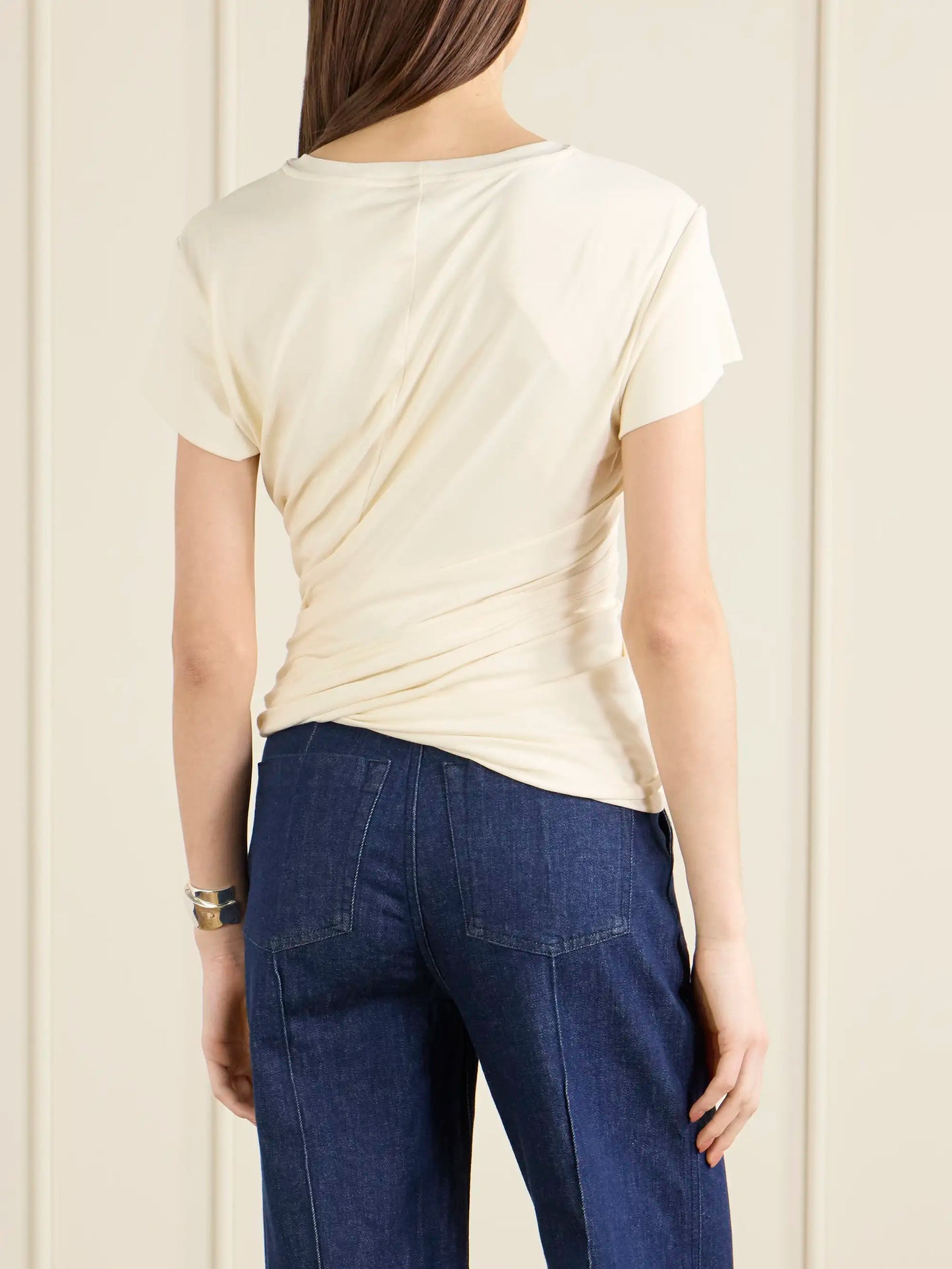 Gathered Jersey T-shirt