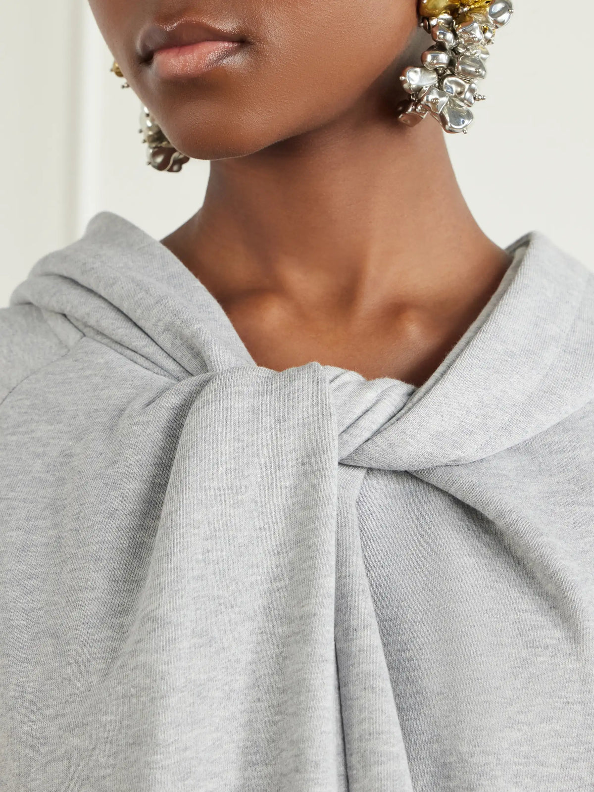 Dries Van Noten Knotted Cotton-jersey Hoodie