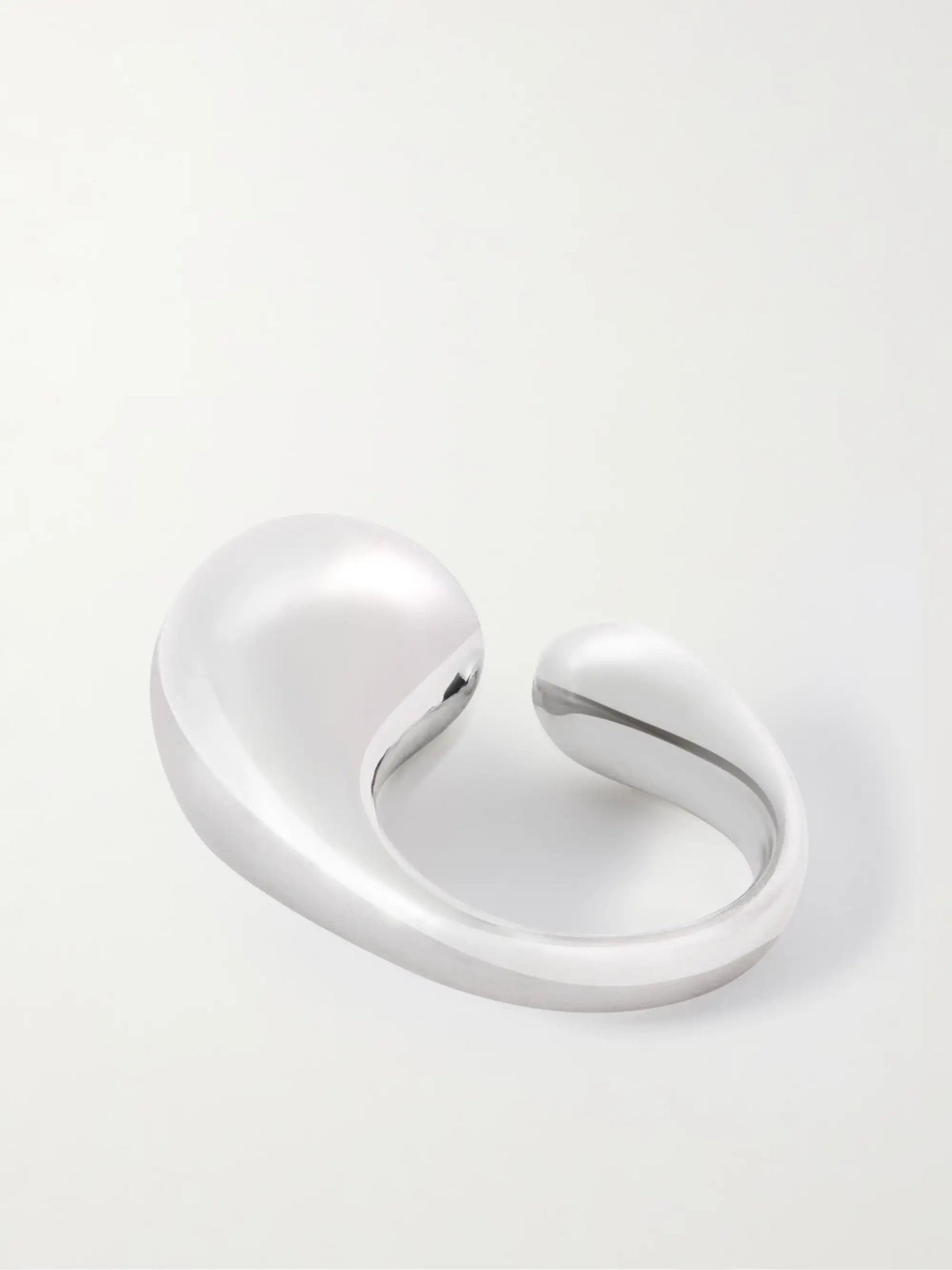 Large Mungbean Sterling Silver Ring