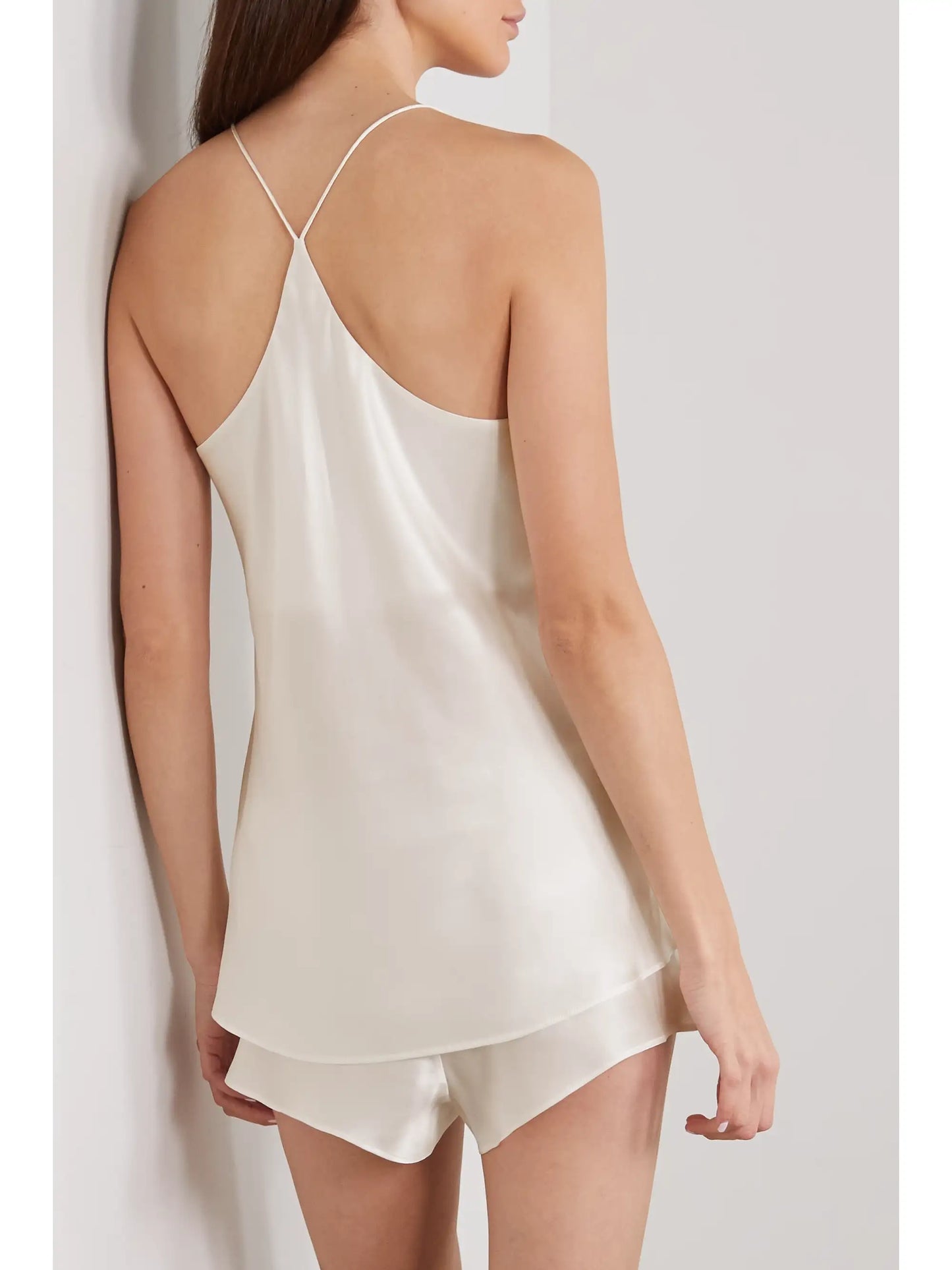 Bella Silk-satin Pajama Set
