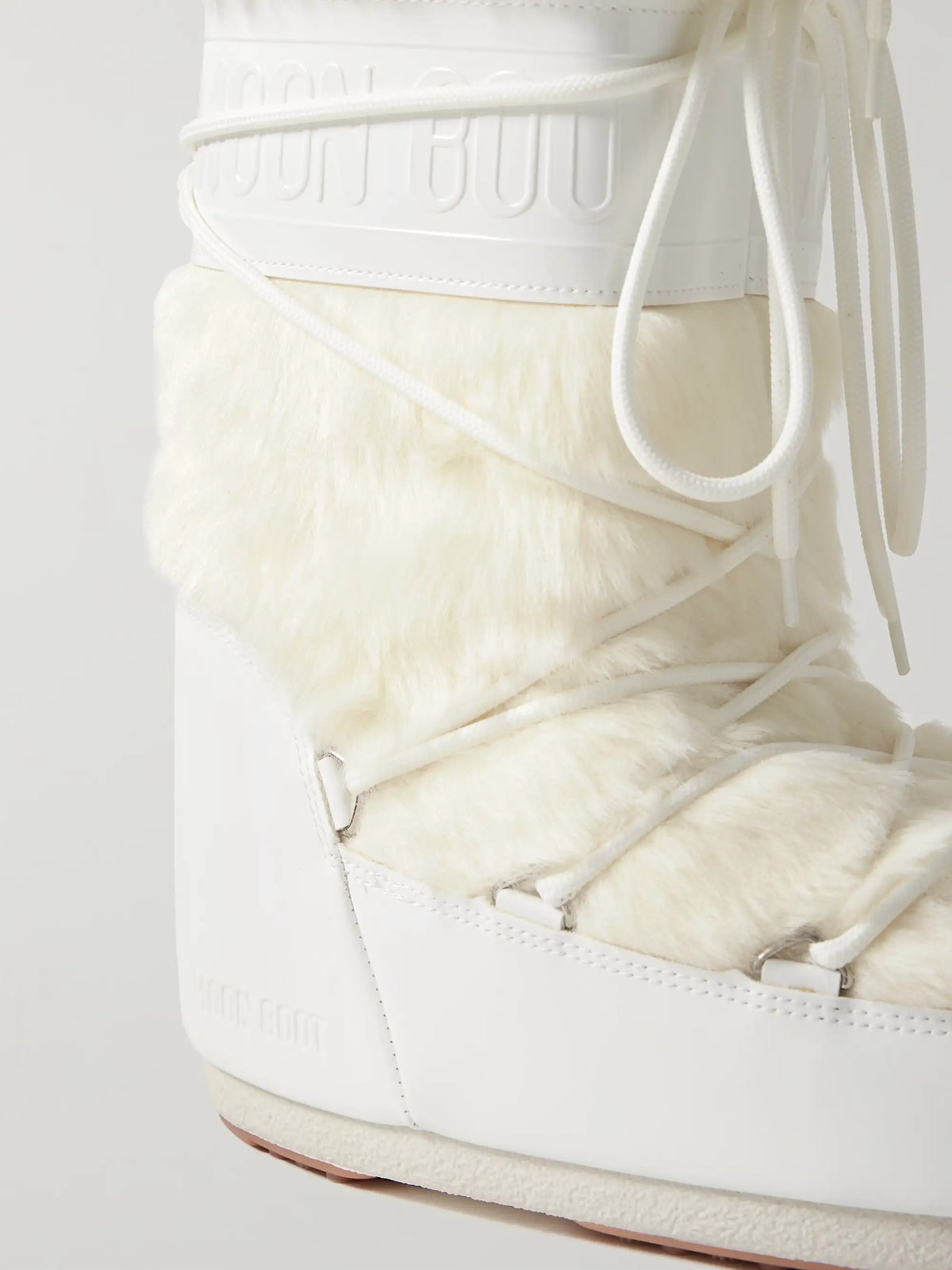Icon Plush And Leather-like Snow Boots