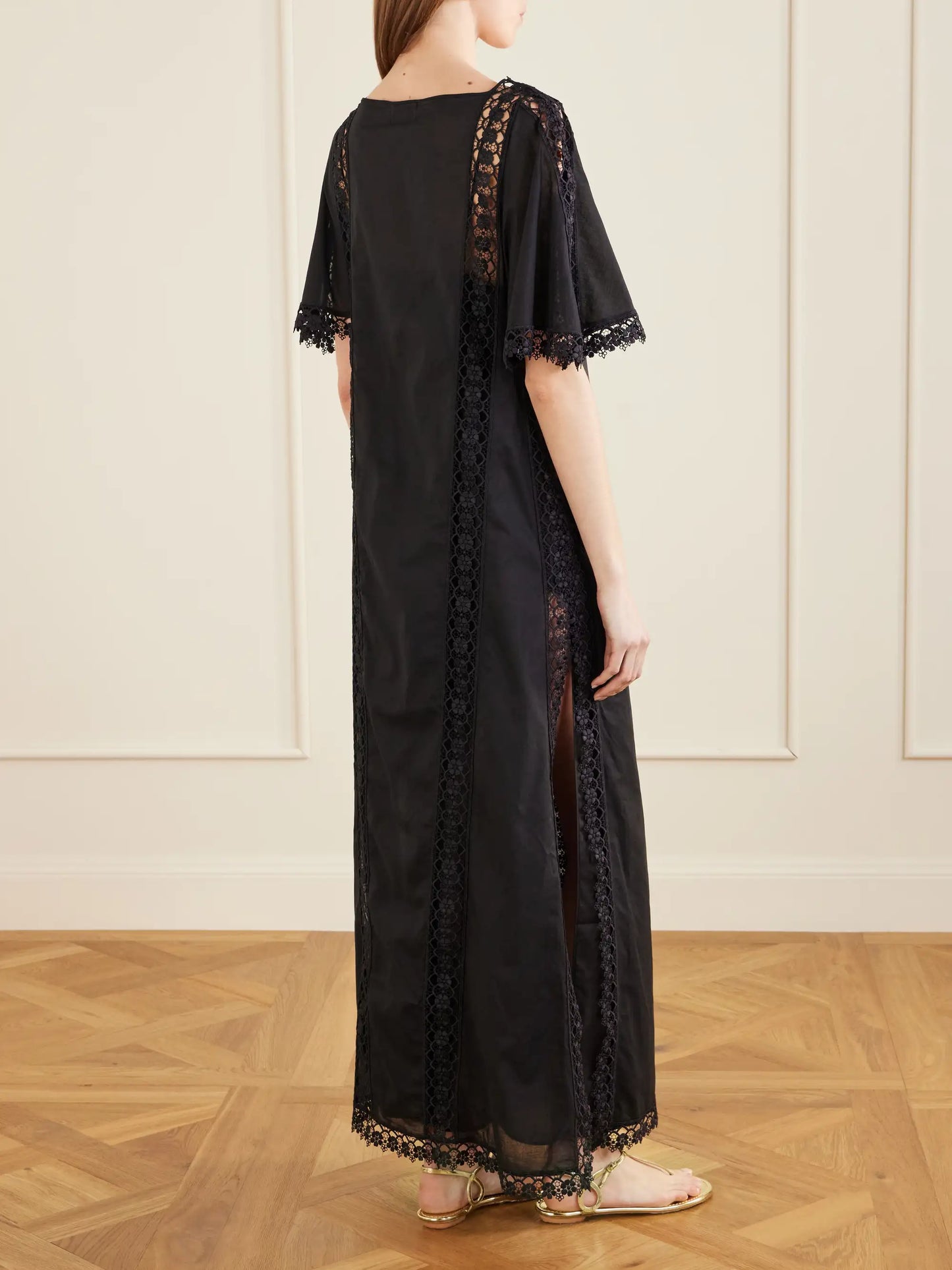 Embroidered Cotton-blend Cover-up