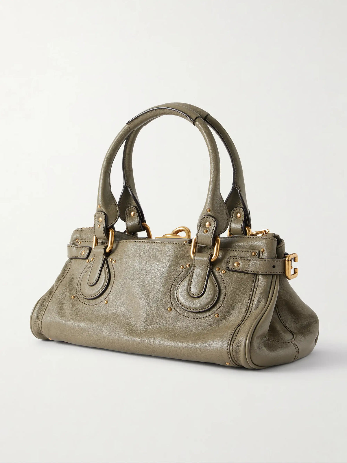 Paddington Embellished Textured-leather Tote