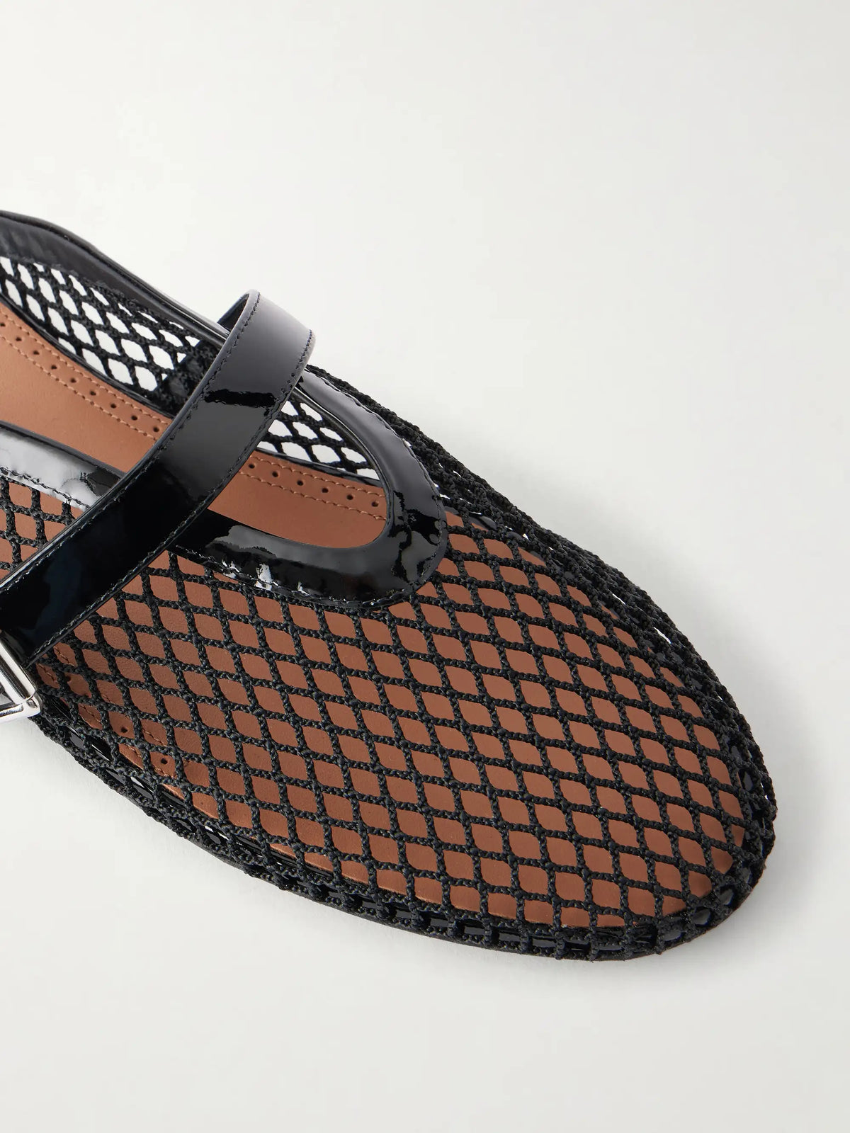 Fishnet Flat Mules
