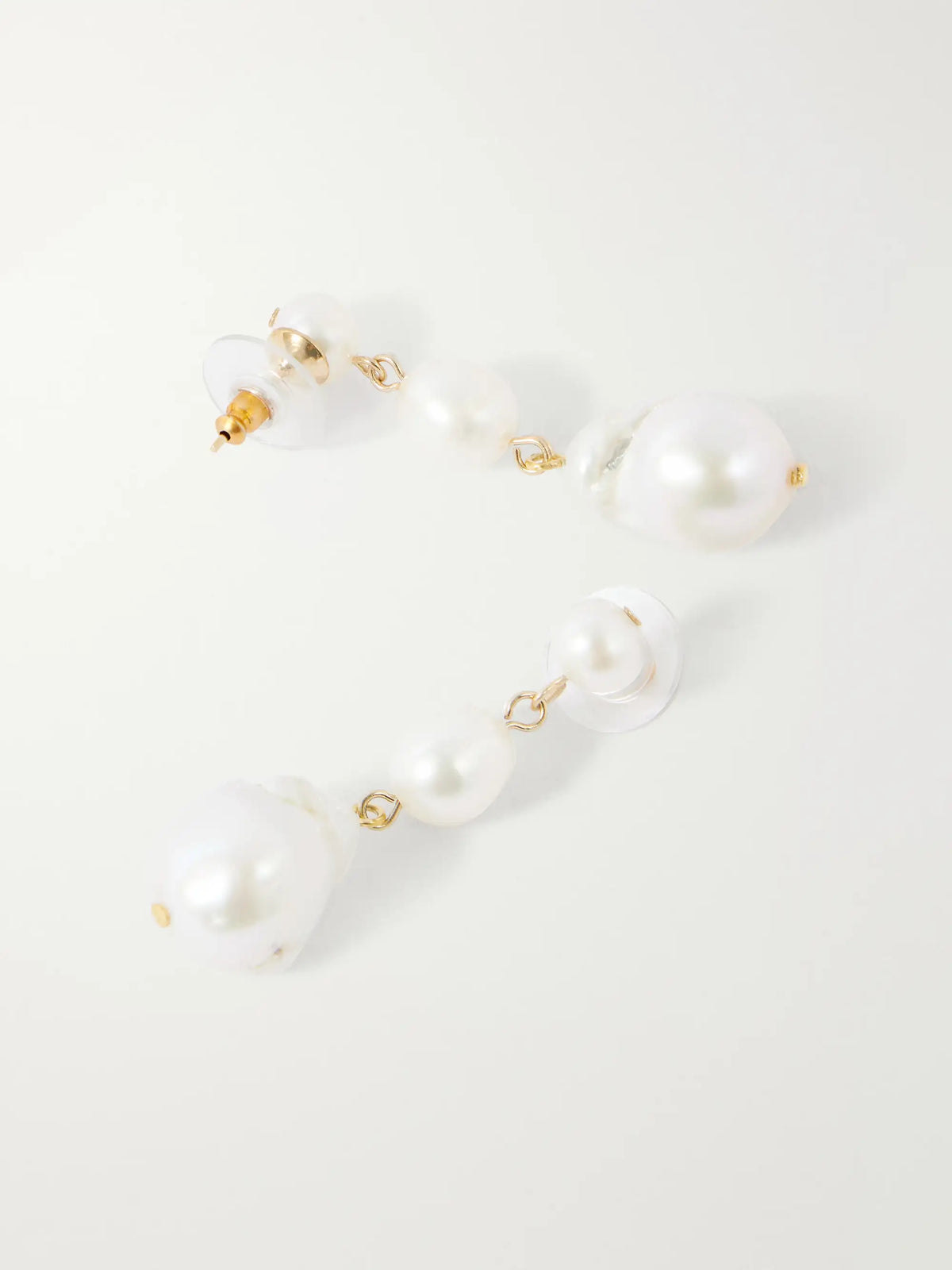 Amari Gold-tone Pearl Earrings