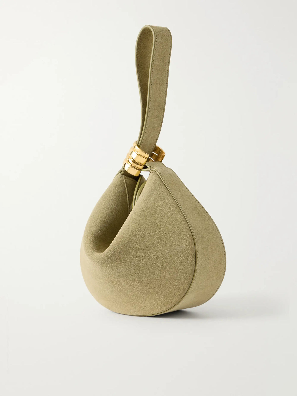 Zambia Stacked Ring Suede Mini Bag