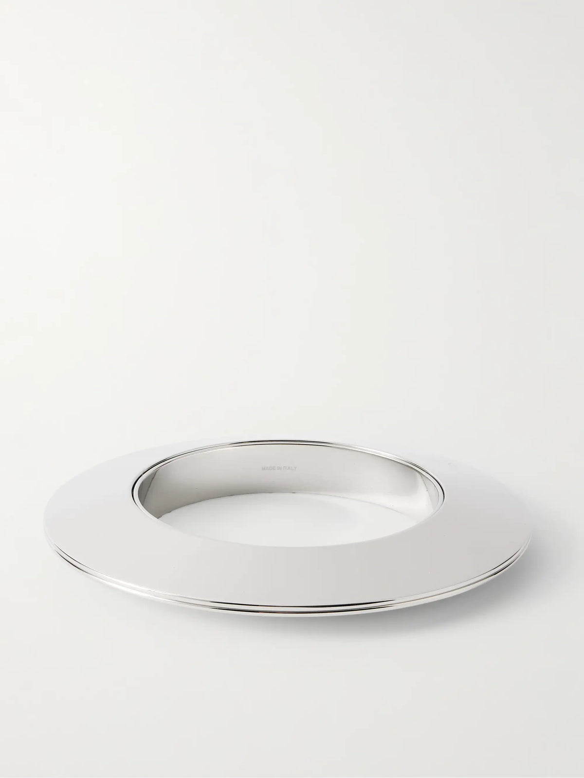 Blade Silver-tone Bangle