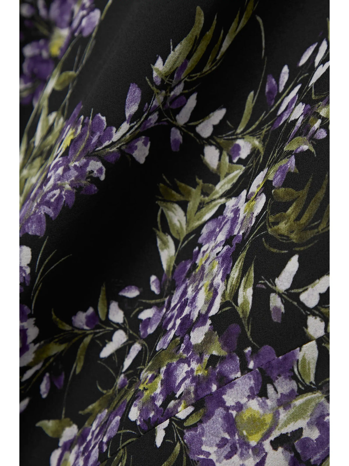 Draped Floral-print Georgette Gown